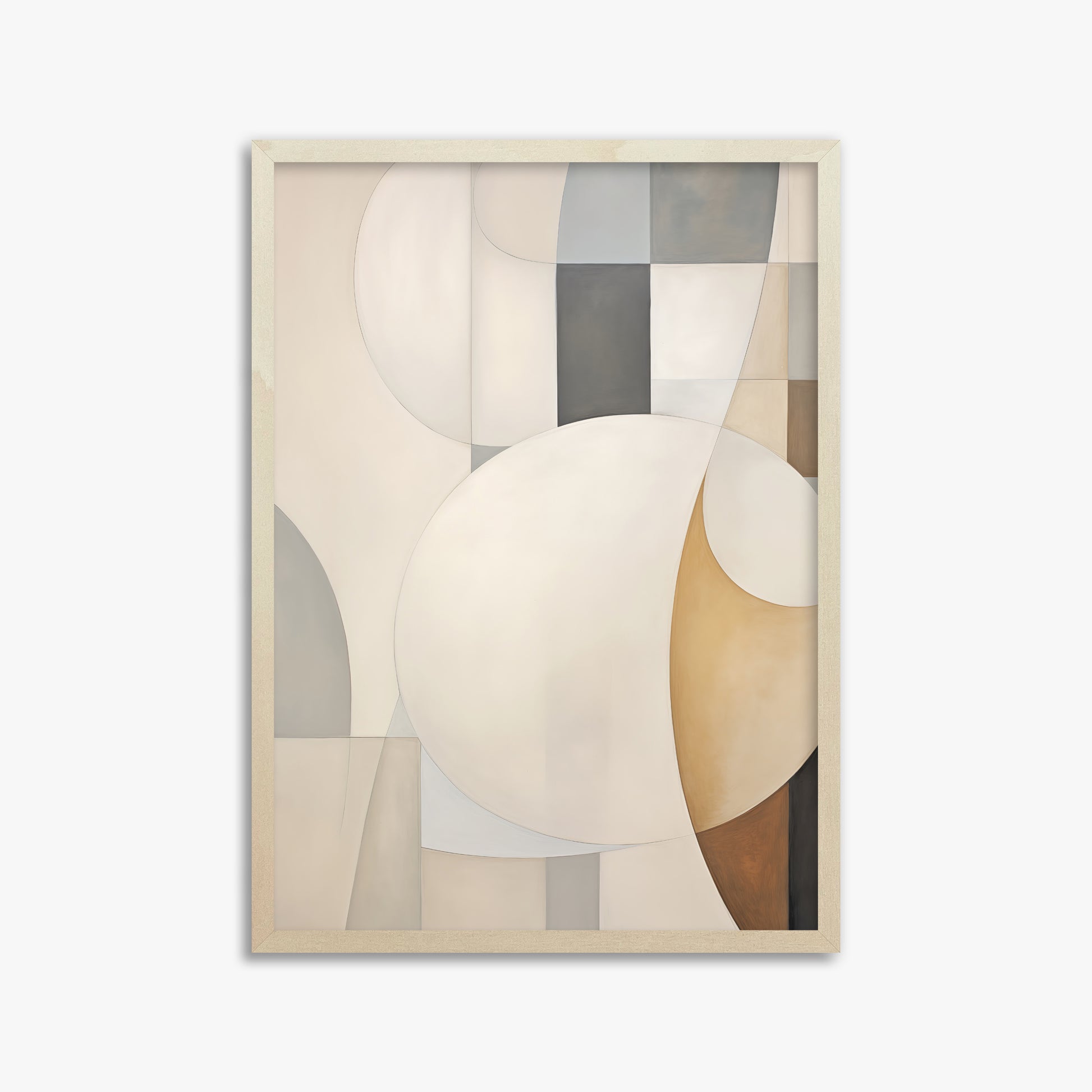 Gentle Orbits, 50x70cm Framed Art Reproduction With Lime Wood Frame