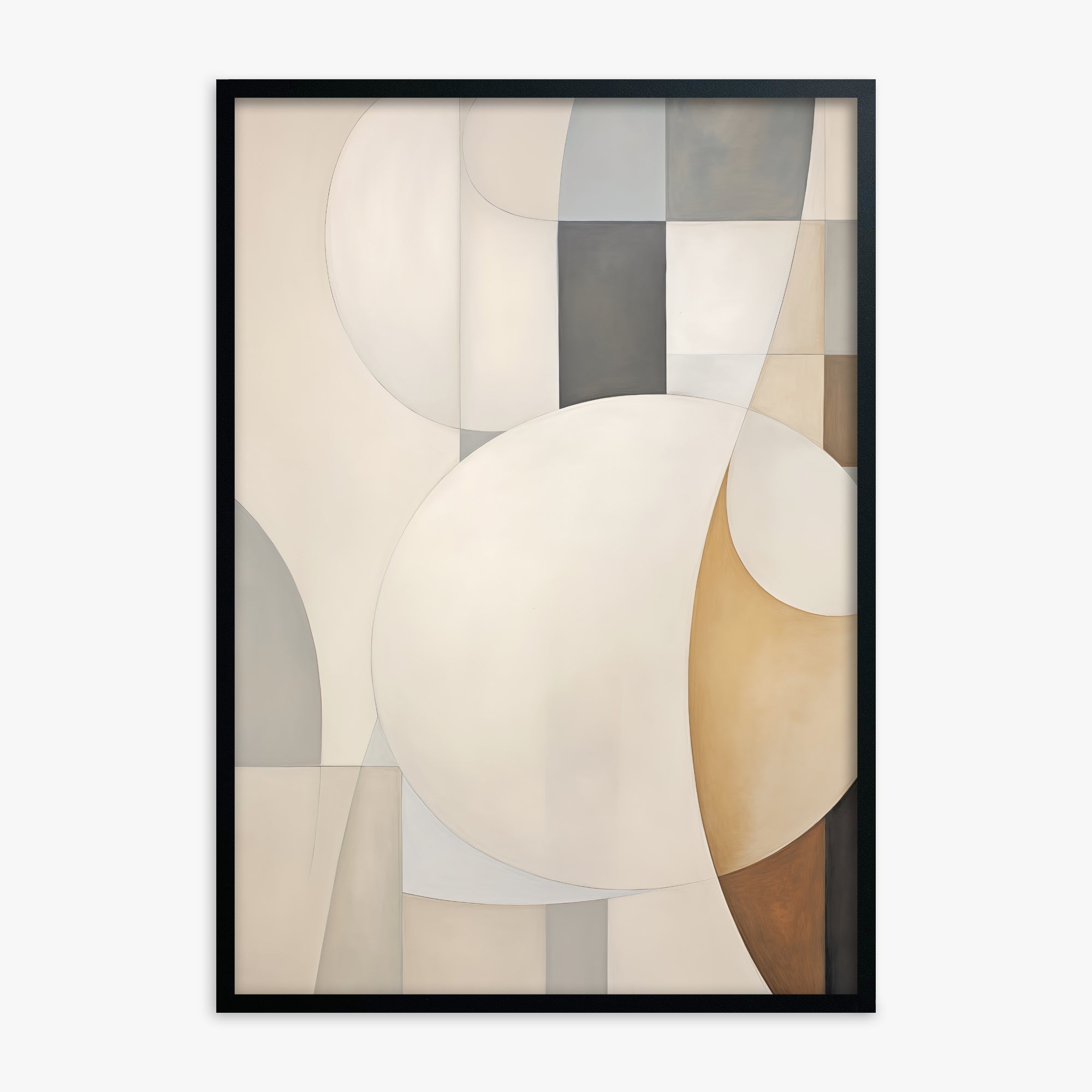 Gentle Orbits, Black Framed Poster With Black Frame