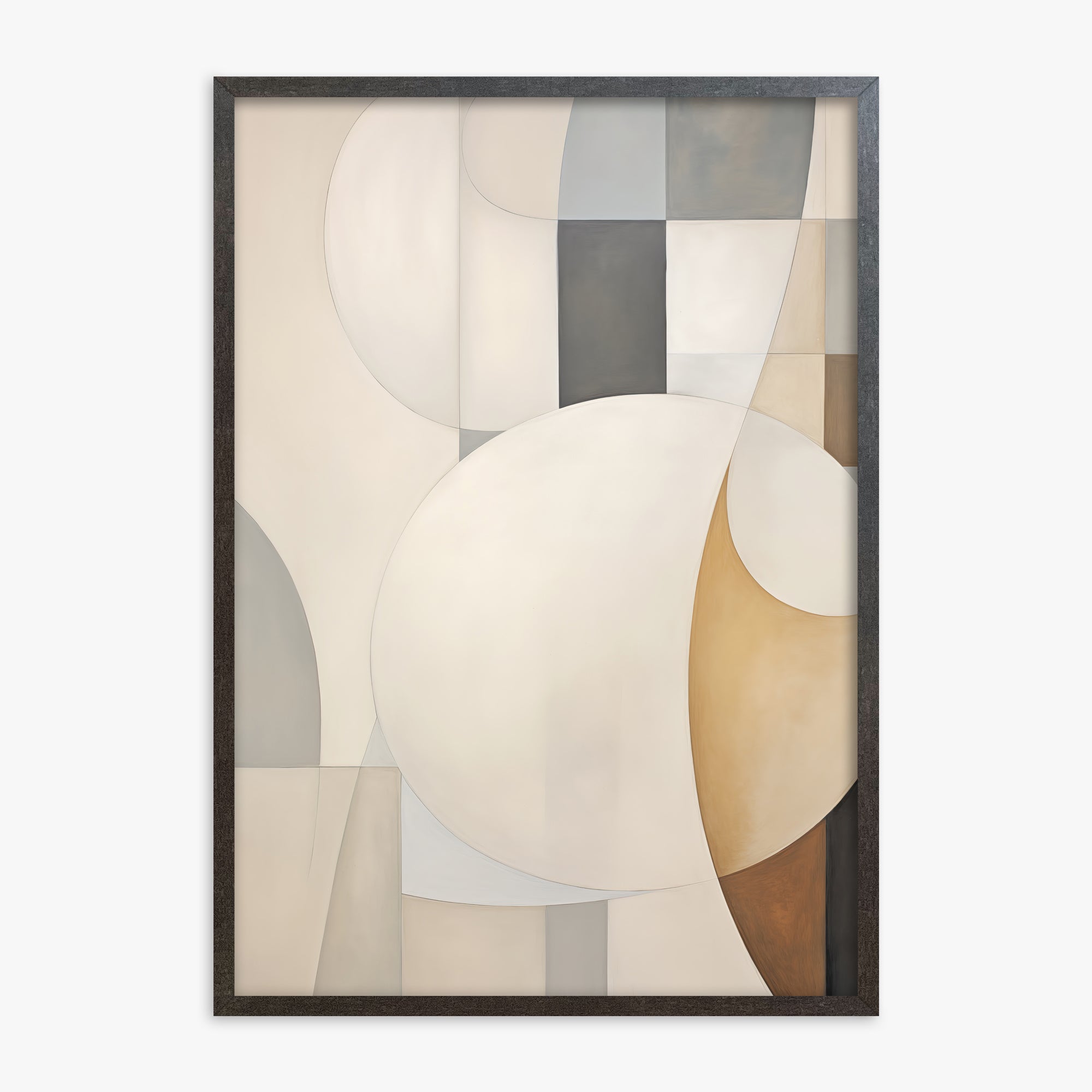 Gentle Orbits, 70x100cm Framed Art Reproduction With Espresso Frame