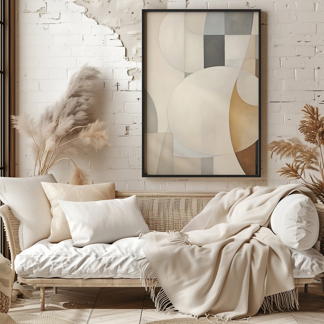 Gentle Orbits, 50x70cm Framed Poster With Black Frame