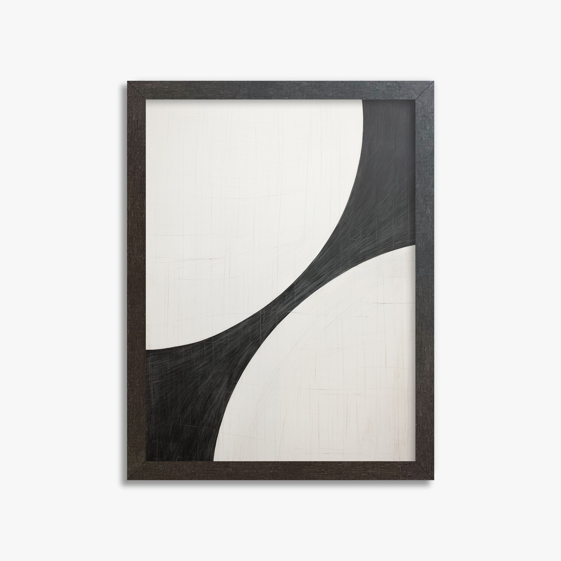 Duality Curve, 30x40cm Framed Poster With Espresso Frame
