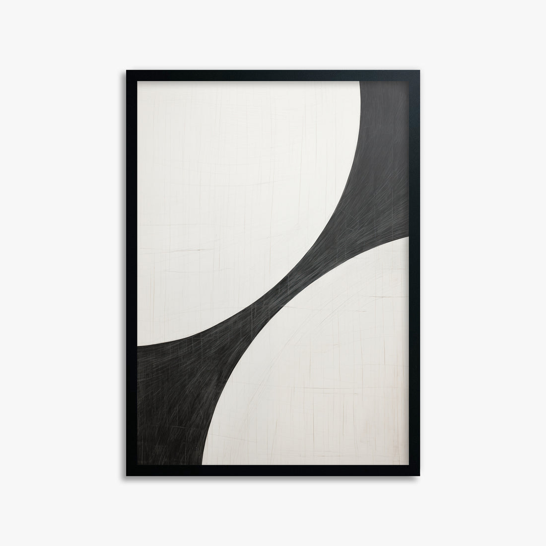 Duality Curve, 50x70cm Framed Poster With Black Frame