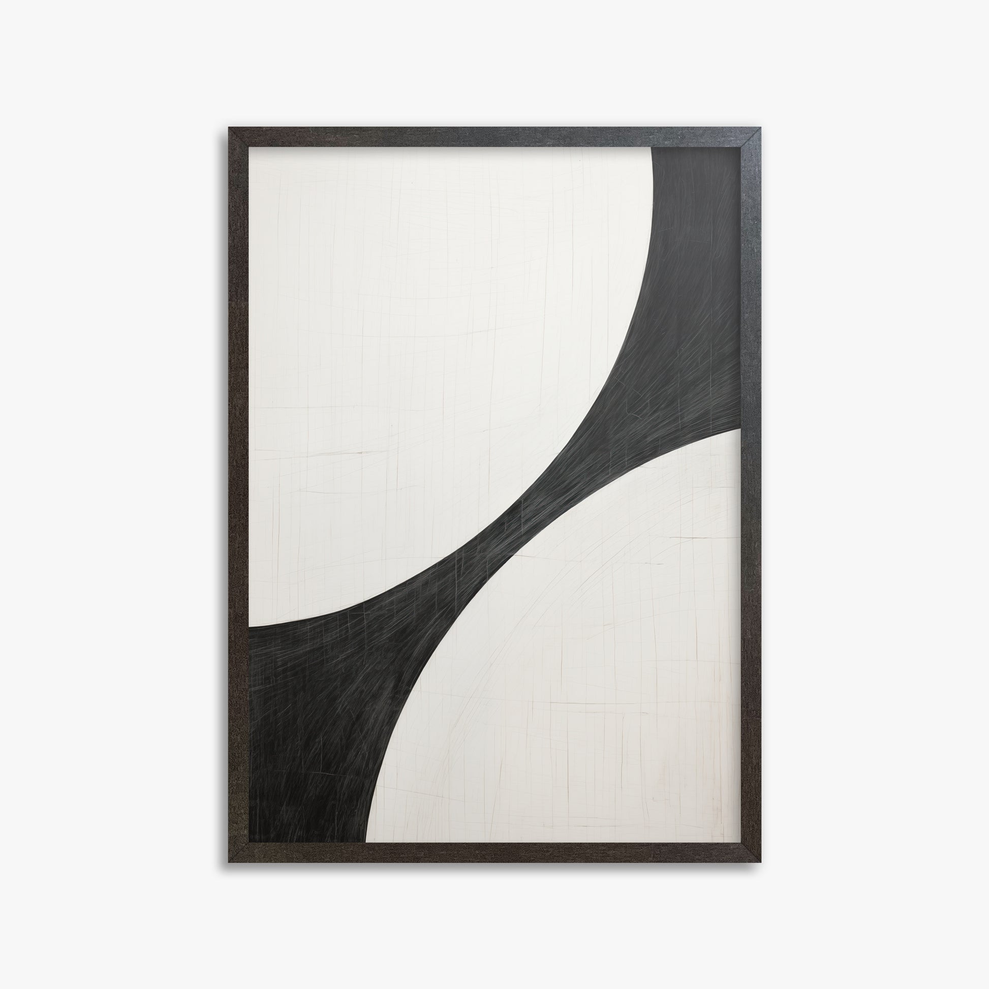 Duality Curve, 50x70cm Framed Poster With Espresso Frame