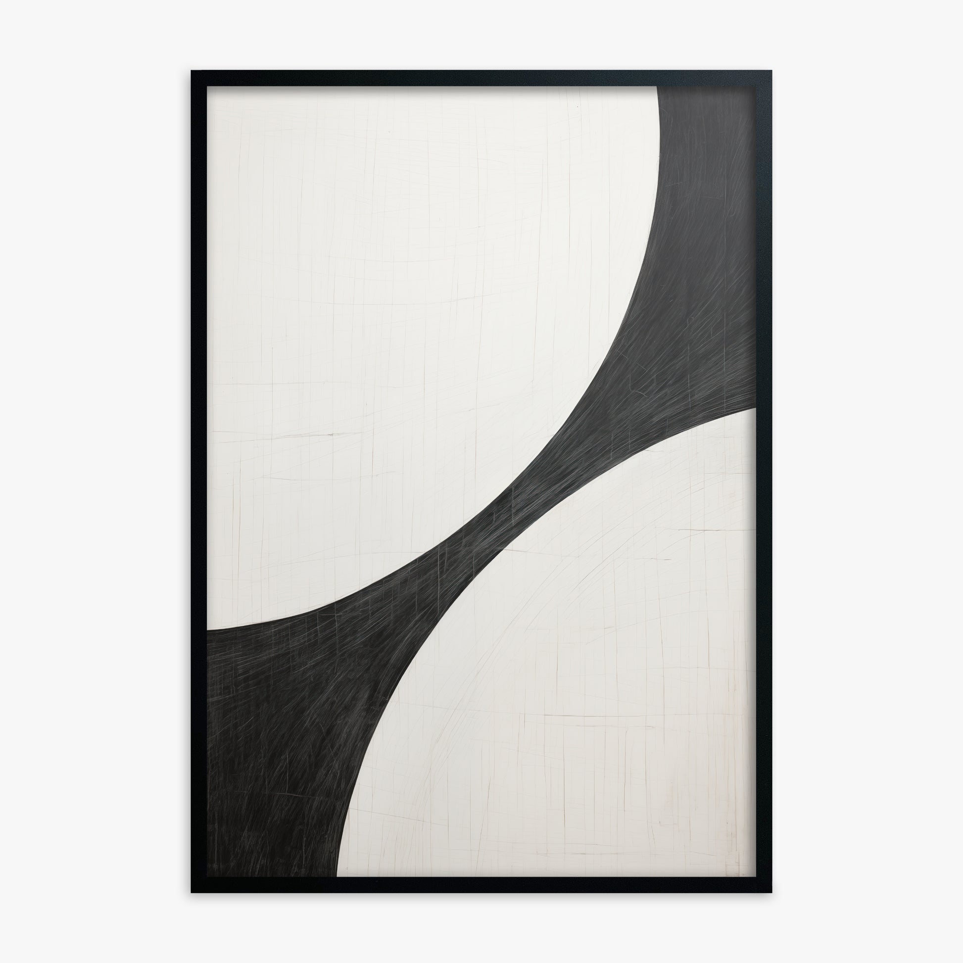 Duality Curve, Black Framed Poster With Black Frame