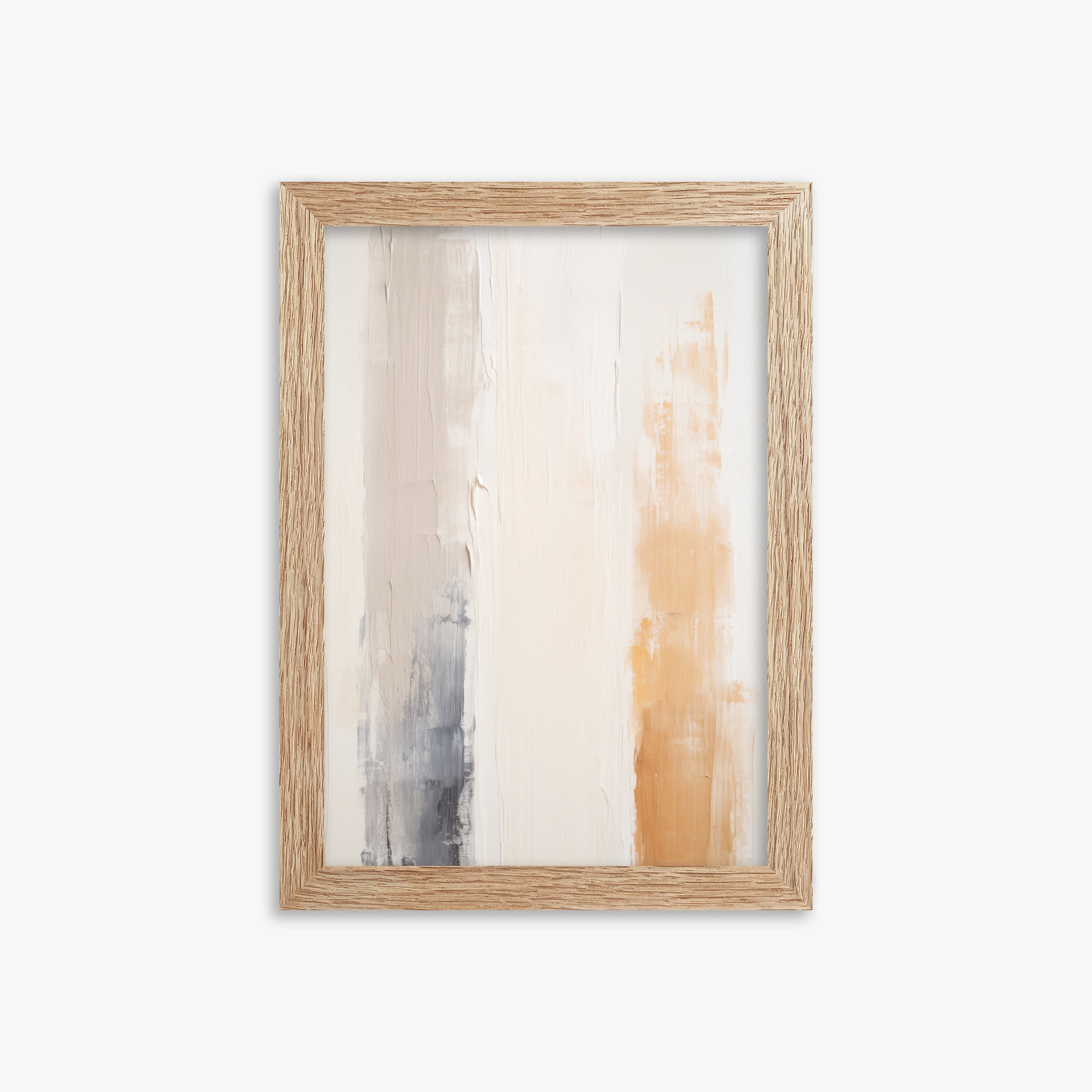 Warm Strata, 21x30cm Framed Poster With Raw Oak Frame