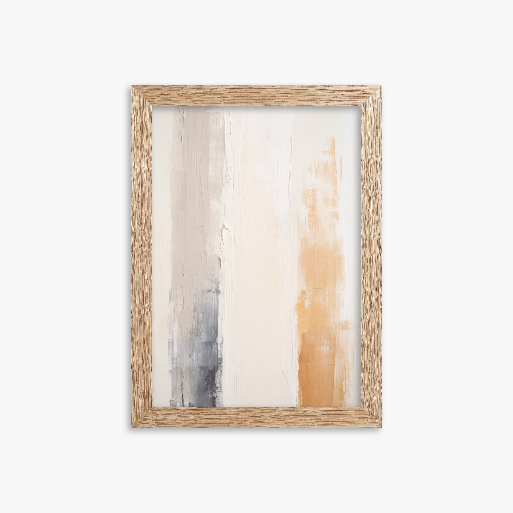 Warm Strata, 21x30cm Framed Poster With Raw Oak Frame