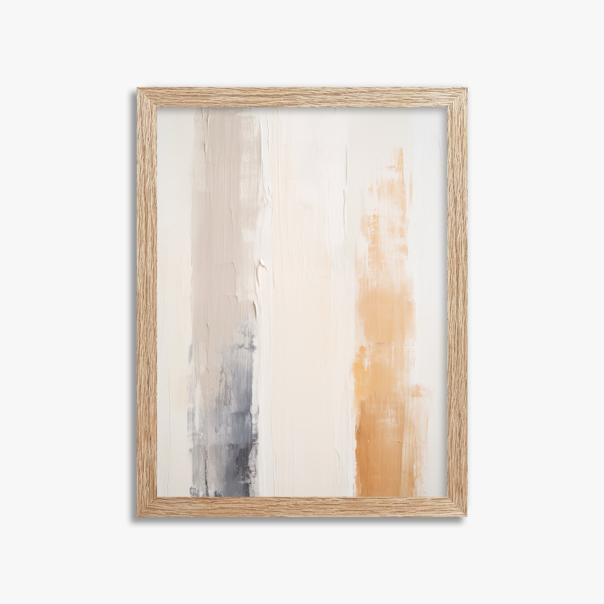 Warm Strata, 30x40cm Framed Poster With Raw Oak Frame
