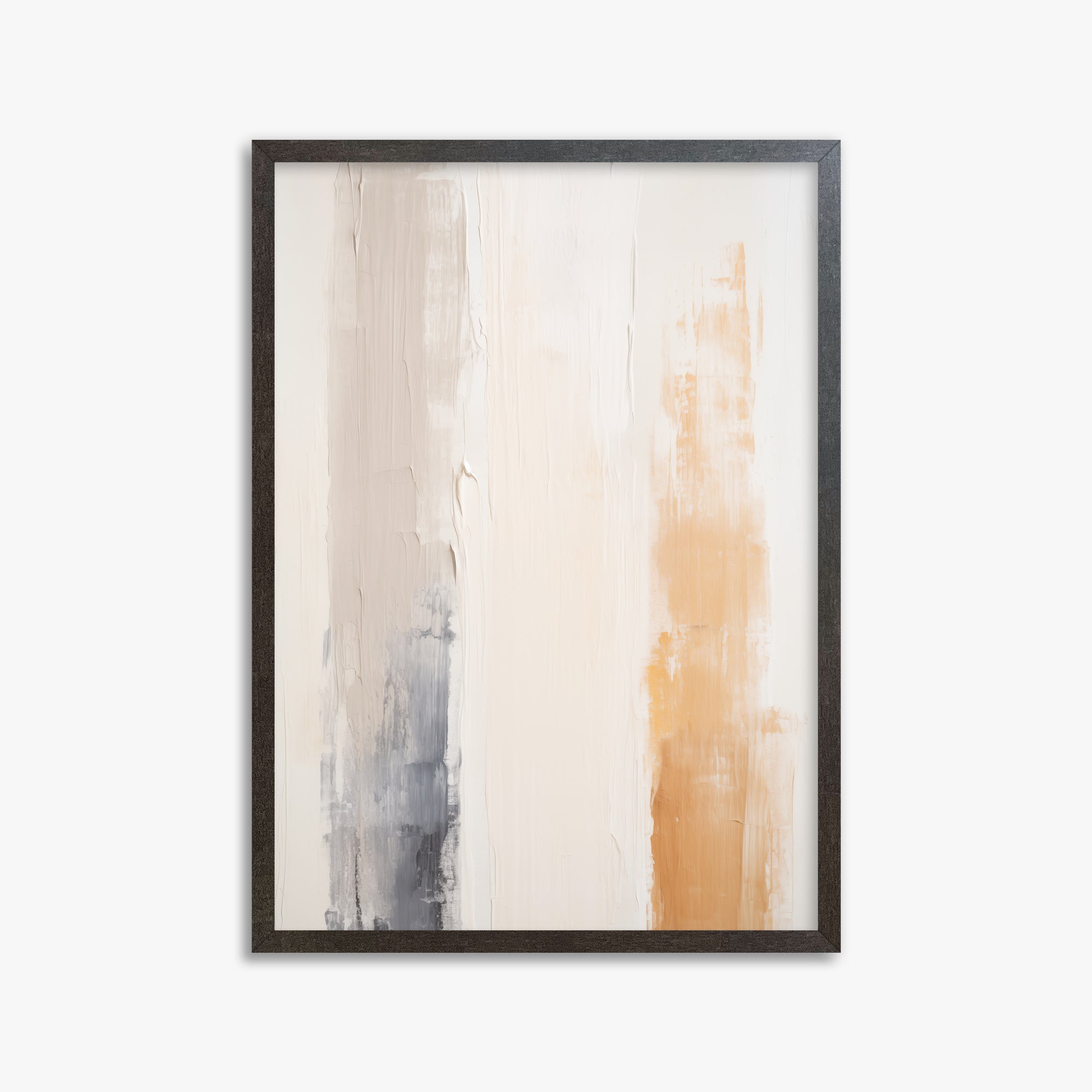 Warm Strata, 50x70cm Framed Poster With Espresso Frame