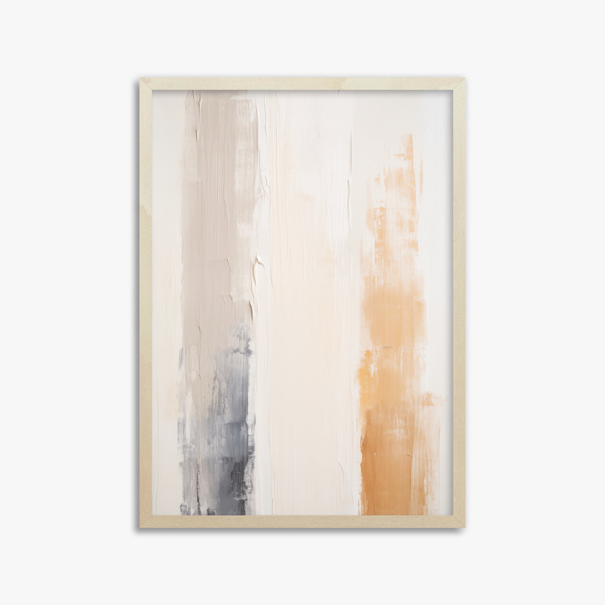 Warm Strata, 50x70cm Framed Poster With Lime Wood Frame