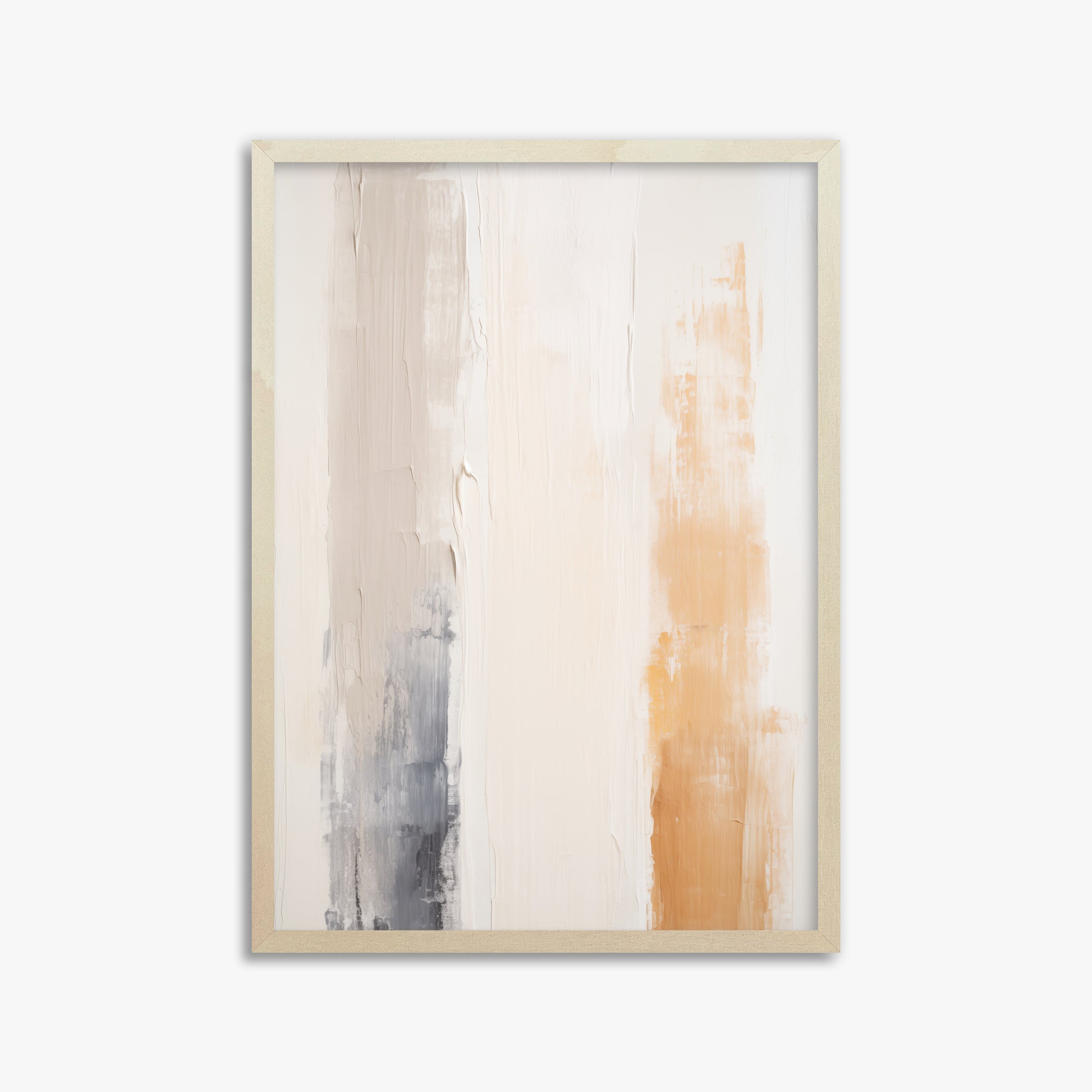 Warm Strata, 50x70cm Framed Poster With Lime Wood Frame