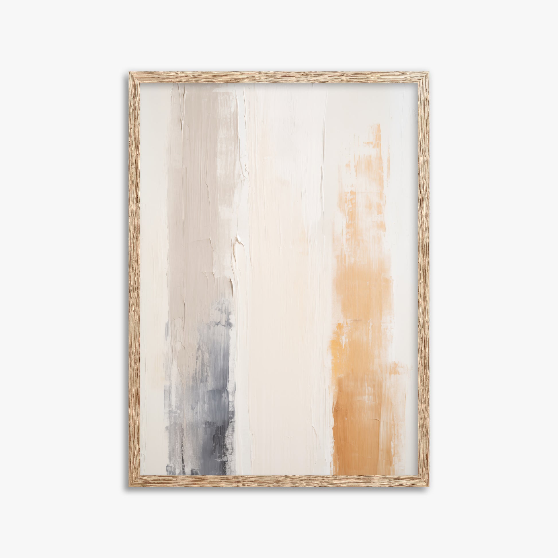 Warm Strata, 50x70cm Framed Poster With Raw Oak Frame