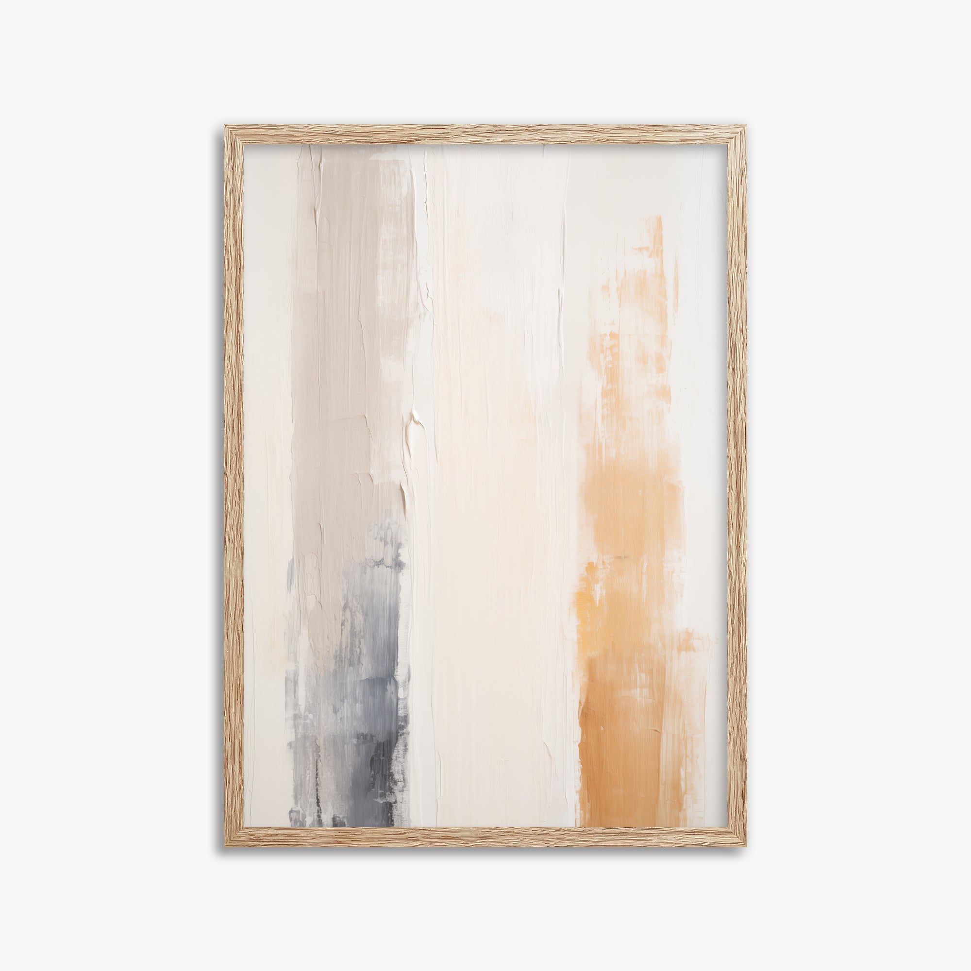 Warm Strata, 50x70cm Framed Poster With Raw Oak Frame