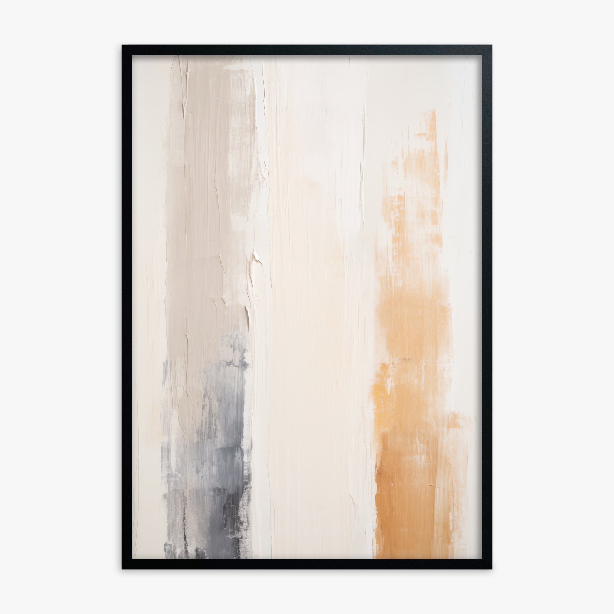 Warm Strata, Black Framed Poster With Black Frame