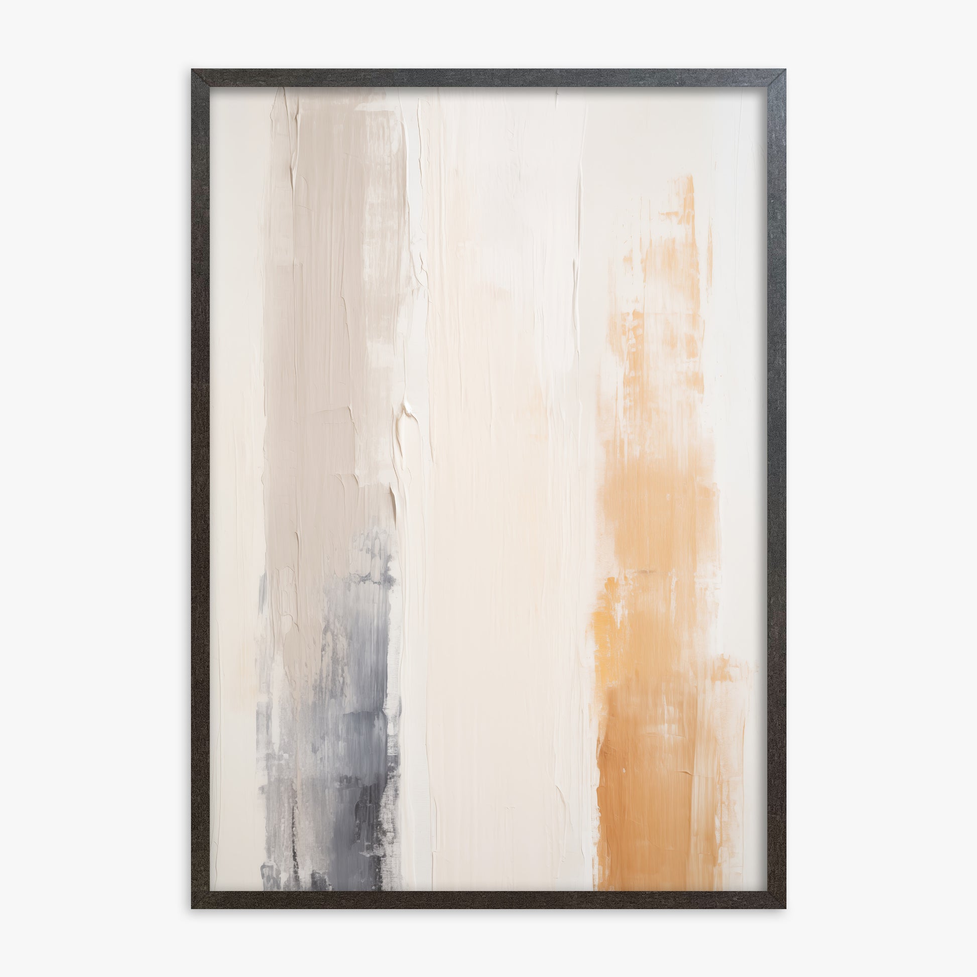 Warm Strata, 70x100cm Framed Poster With Espresso Frame