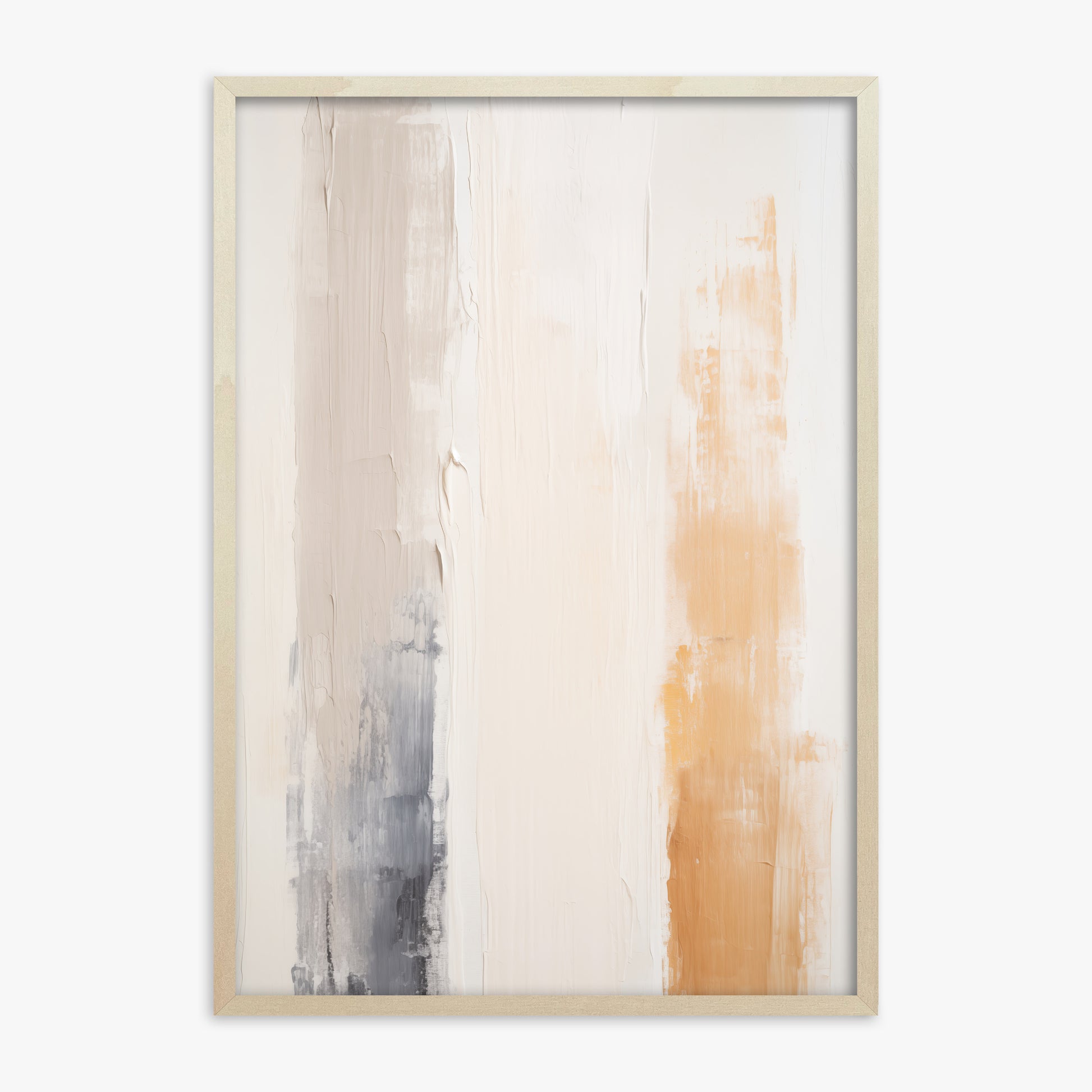 Warm Strata, 70x100cm Framed Poster With Lime Wood Frame