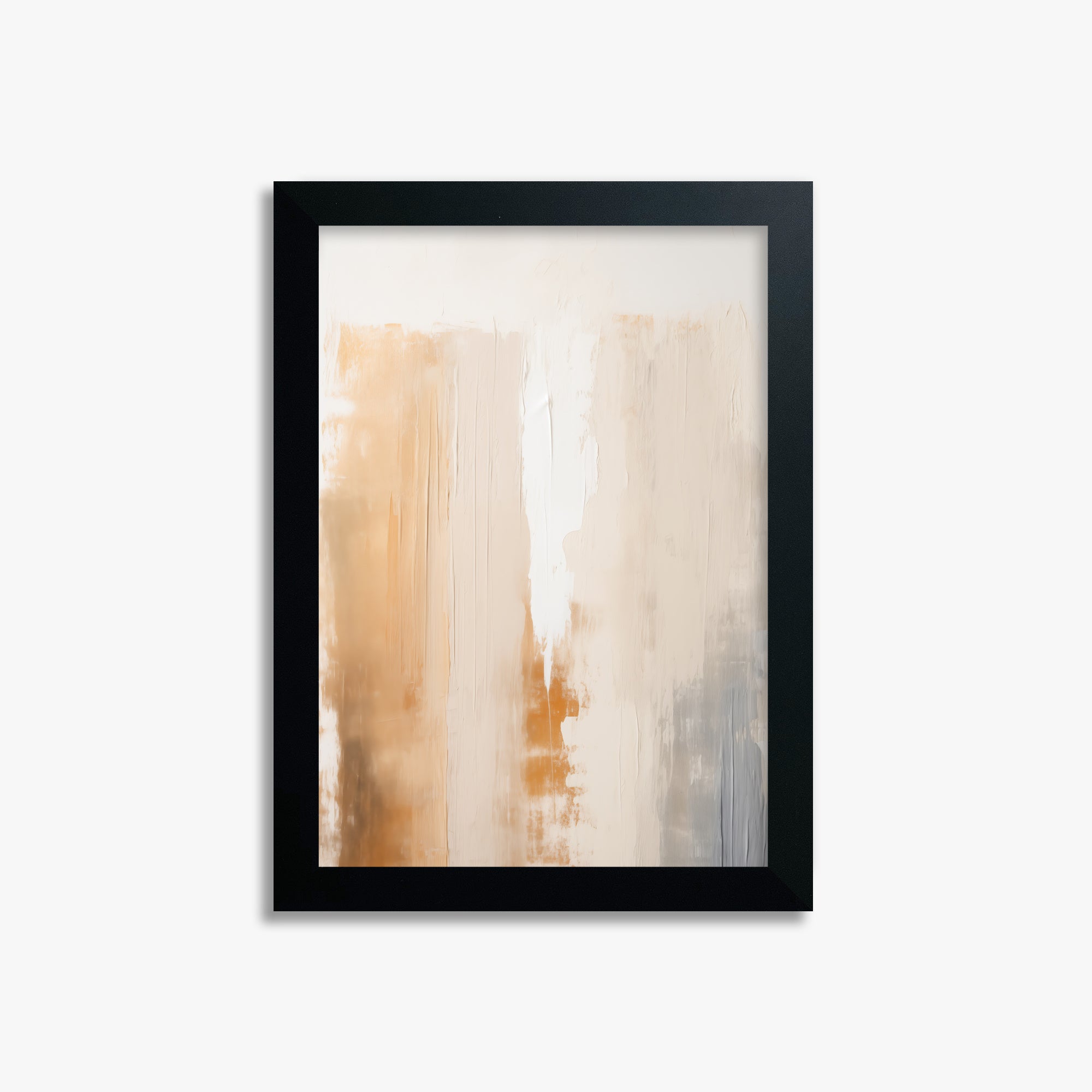 Warm Strata Texture, 21x30cm Framed Poster With Black Frame