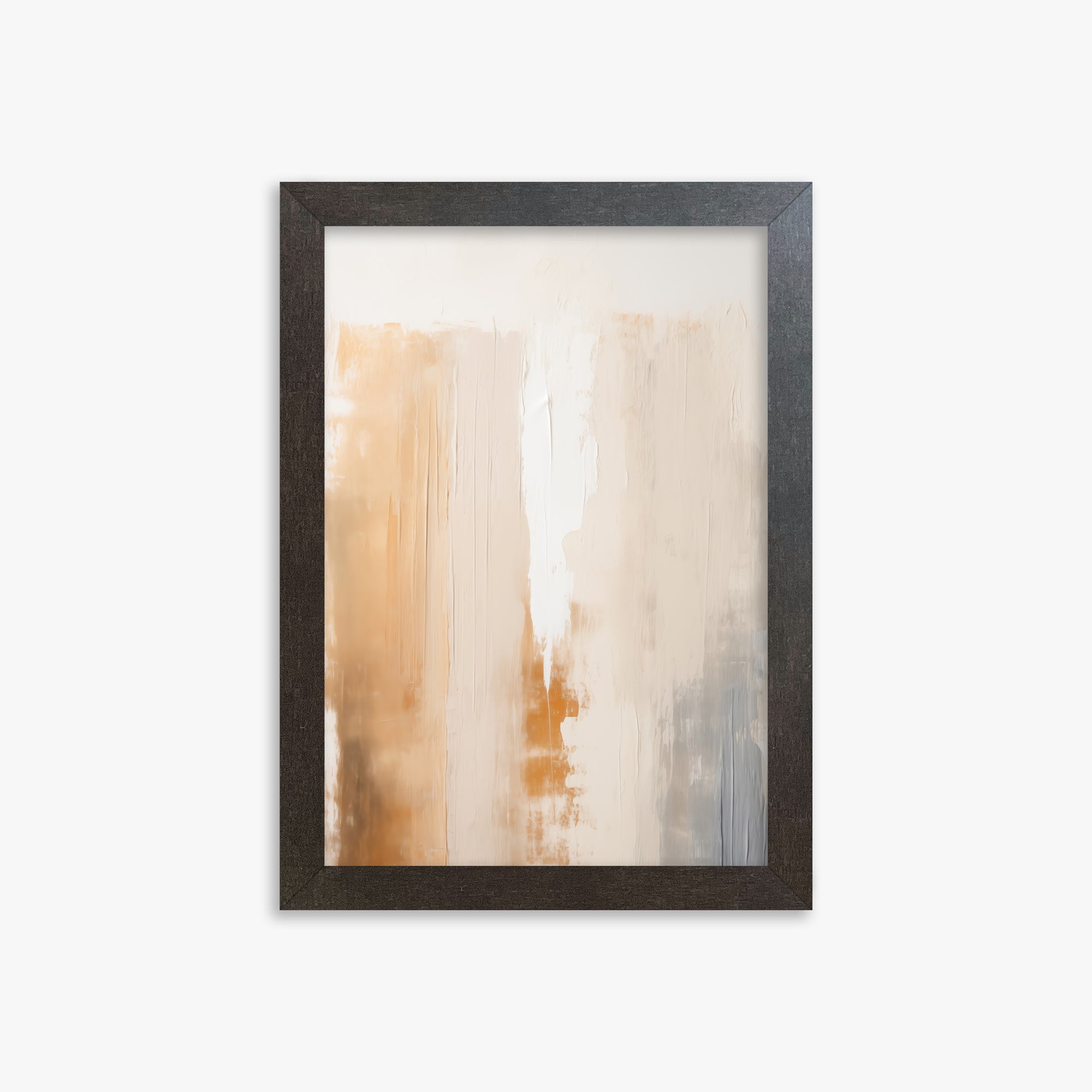 Warm Strata Texture, 21x30cm Framed Art Reproduction With Espresso Frame