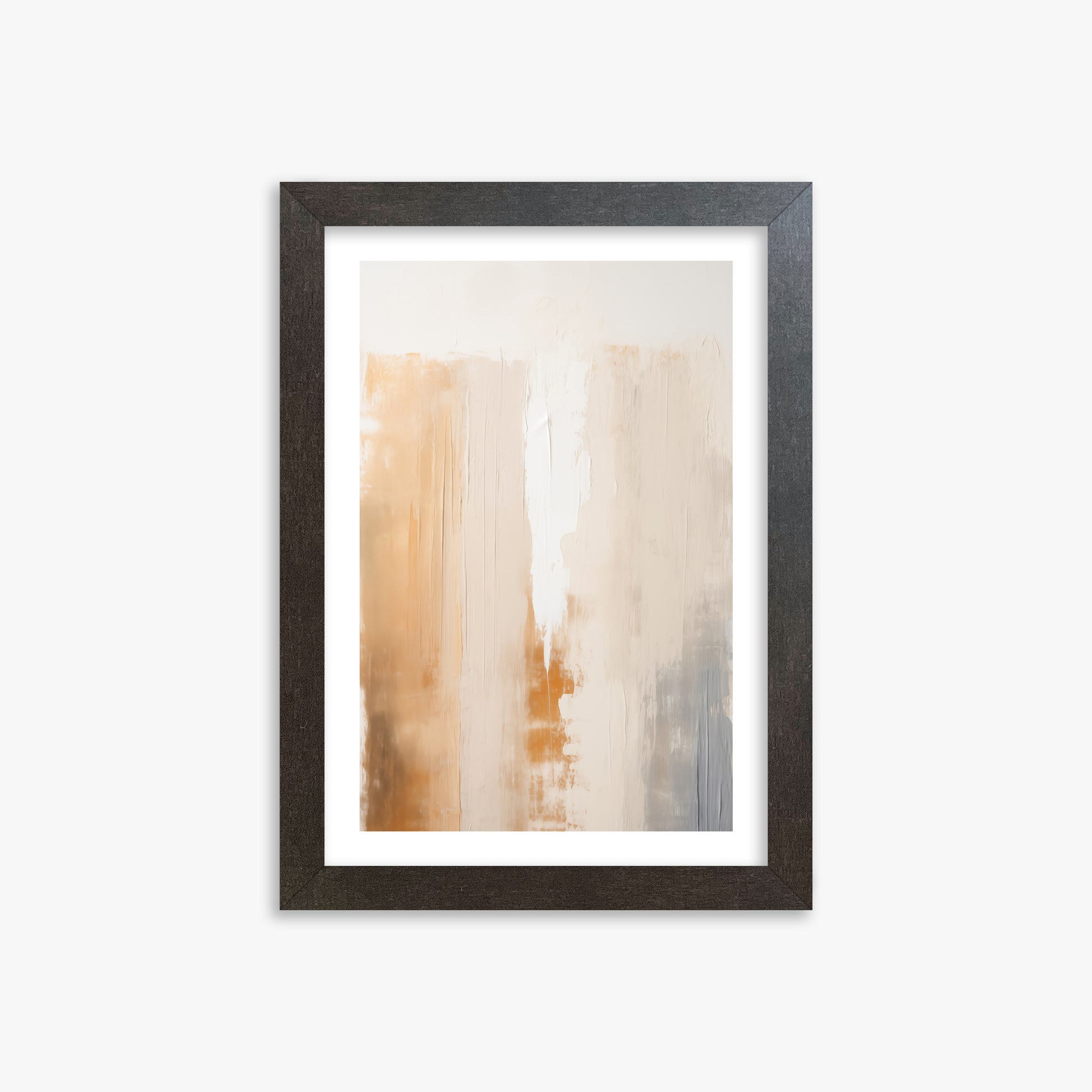Warm Strata Texture, 21x30cm Framed Art Reproduction With Espresso Frame