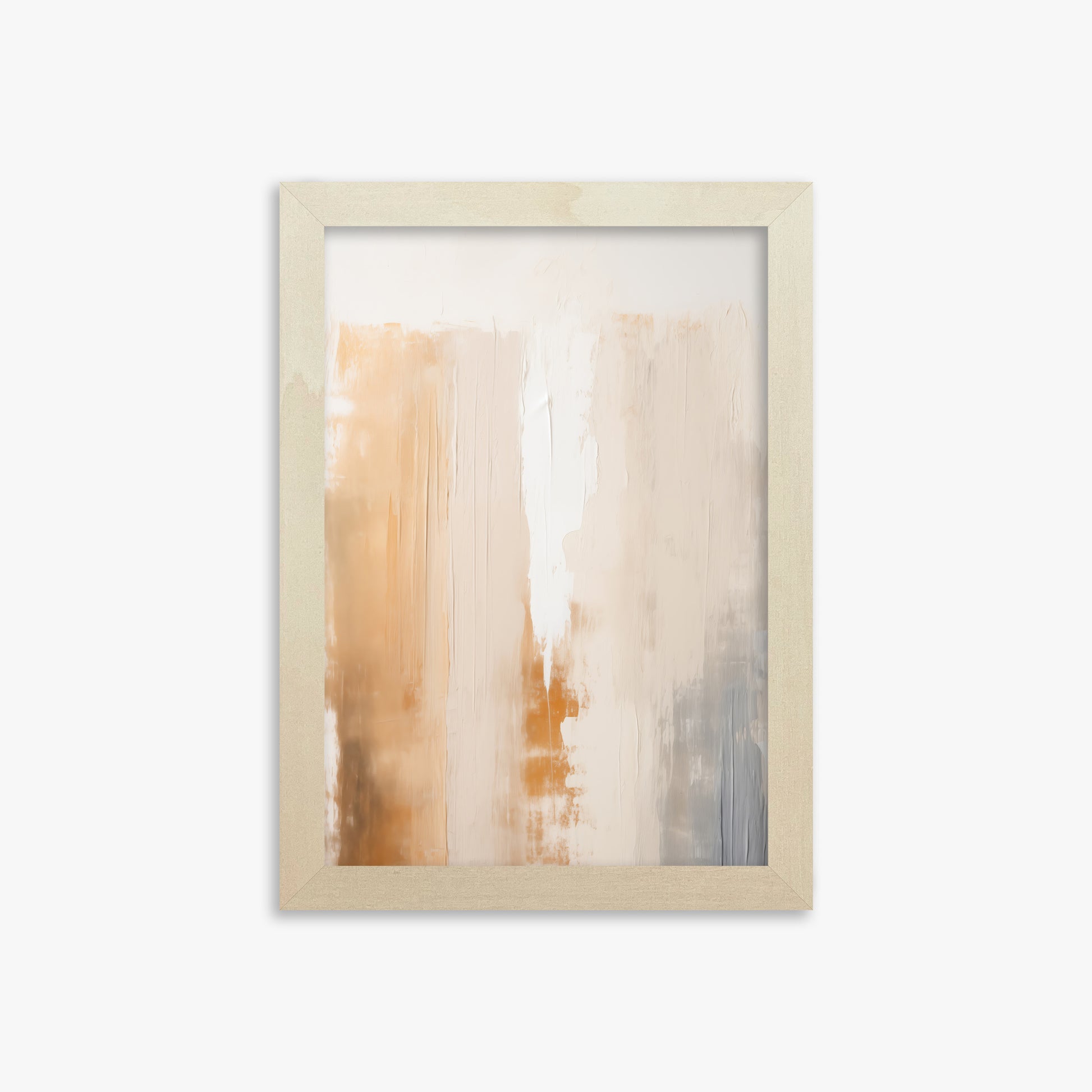 Warm Strata Texture, 21x30cm Framed Art Reproduction With Lime Wood Frame