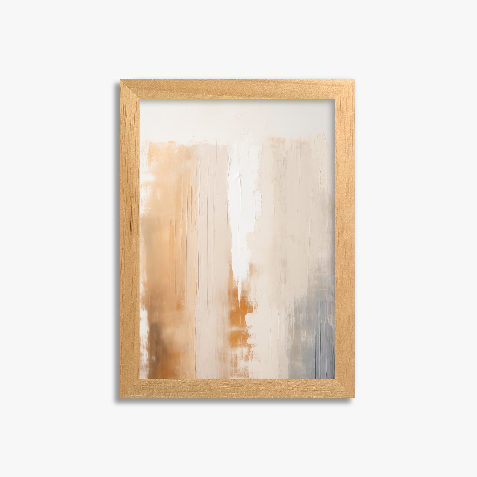 Warm Strata Texture, 21x30cm Framed Poster With Oak Frame