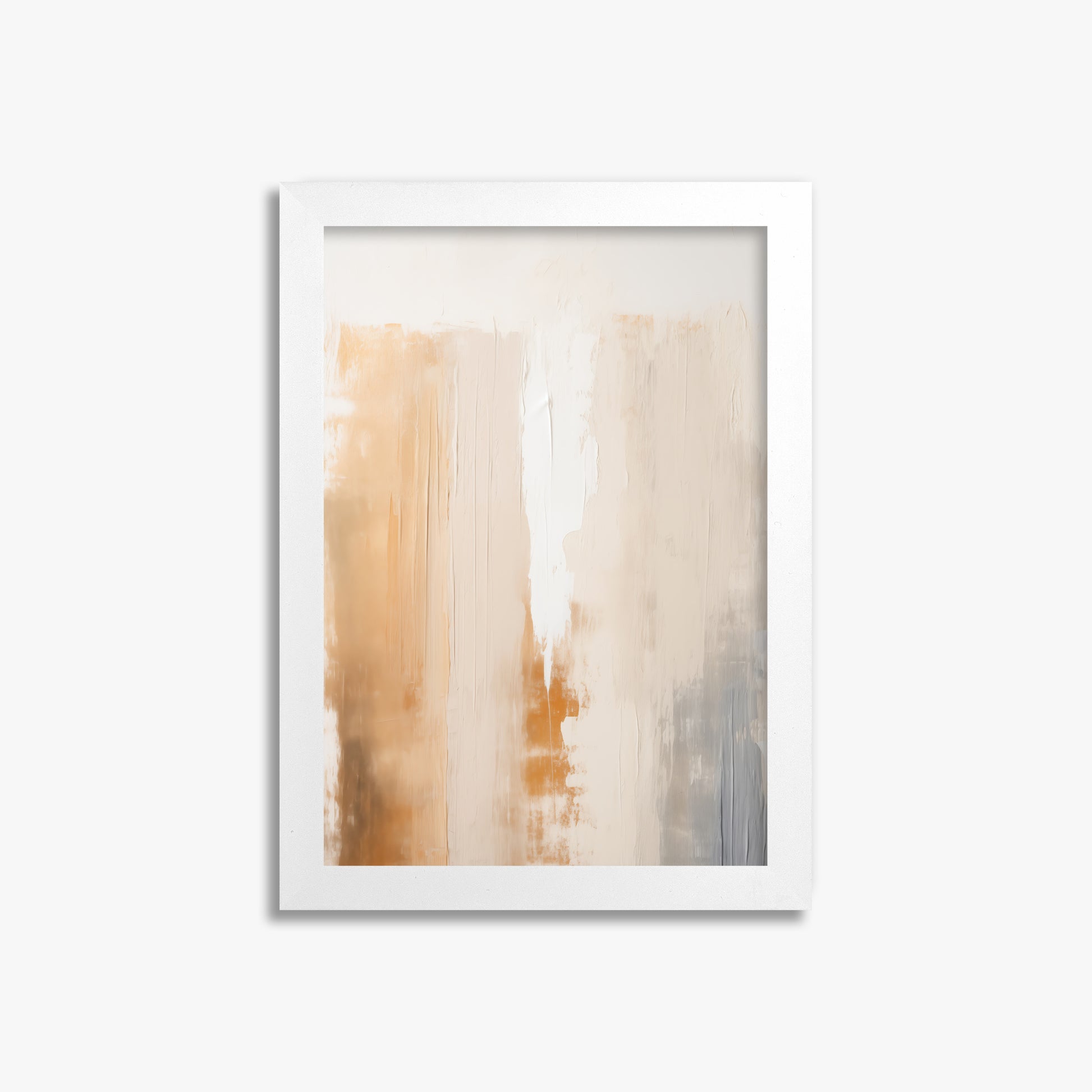 Warm Strata Texture, 21x30cm Framed Poster With White Frame