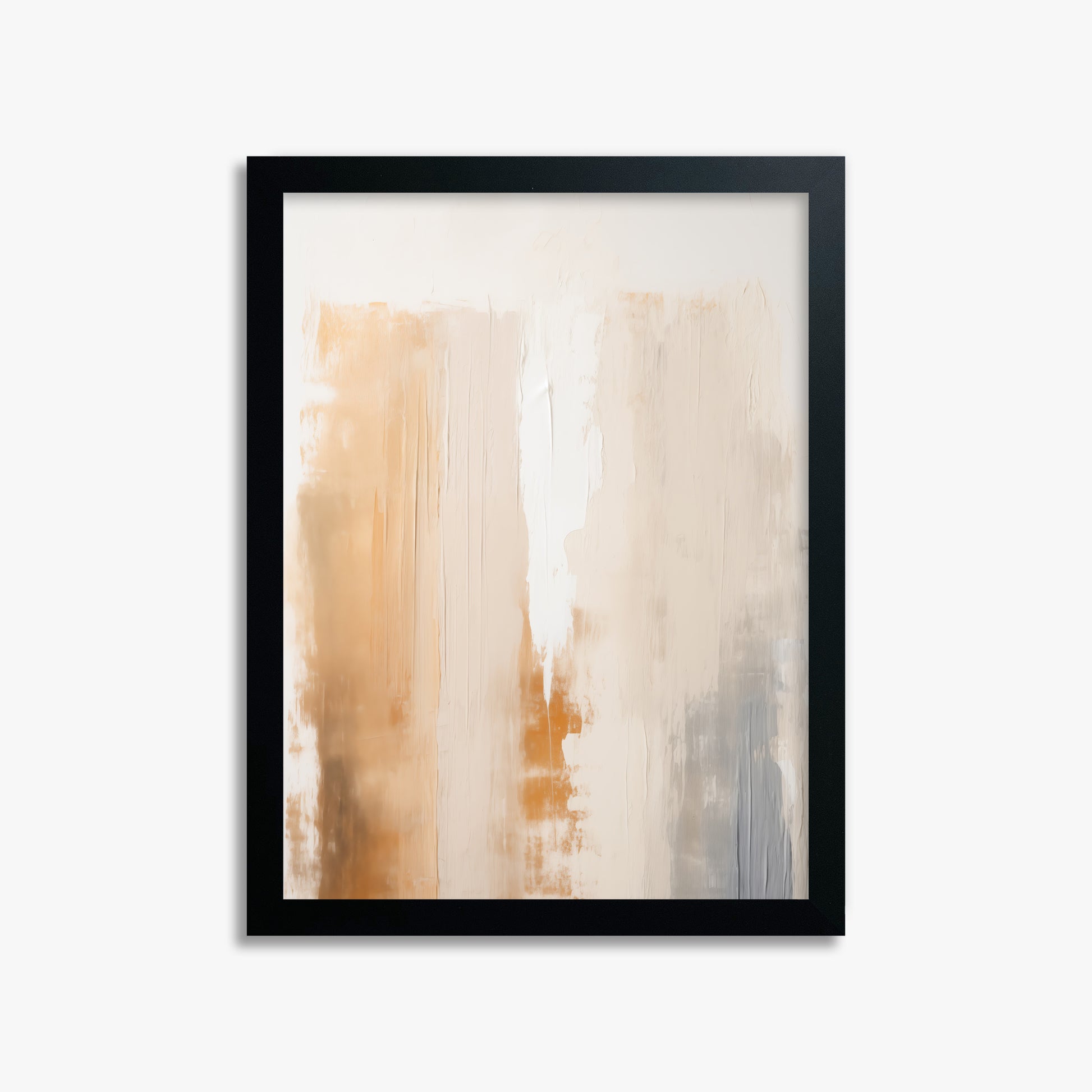 Warm Strata Texture, 30x40cm Framed Poster With Black Frame