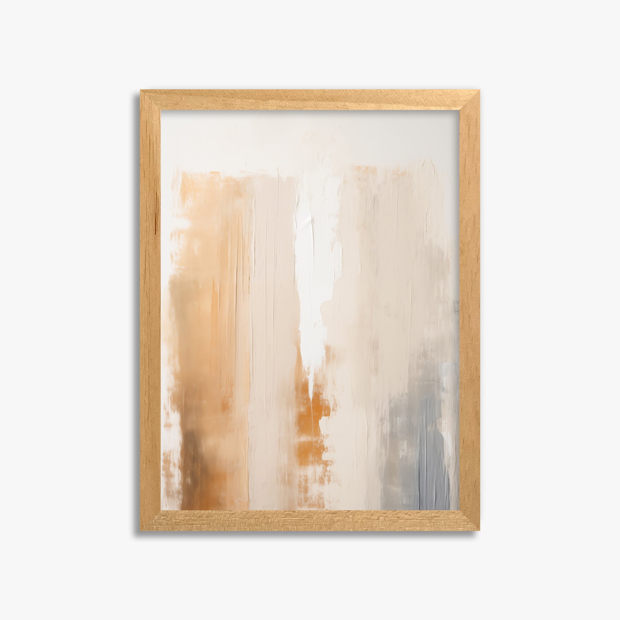 Warm Strata Texture, 30x40cm Framed Poster With Oak Frame