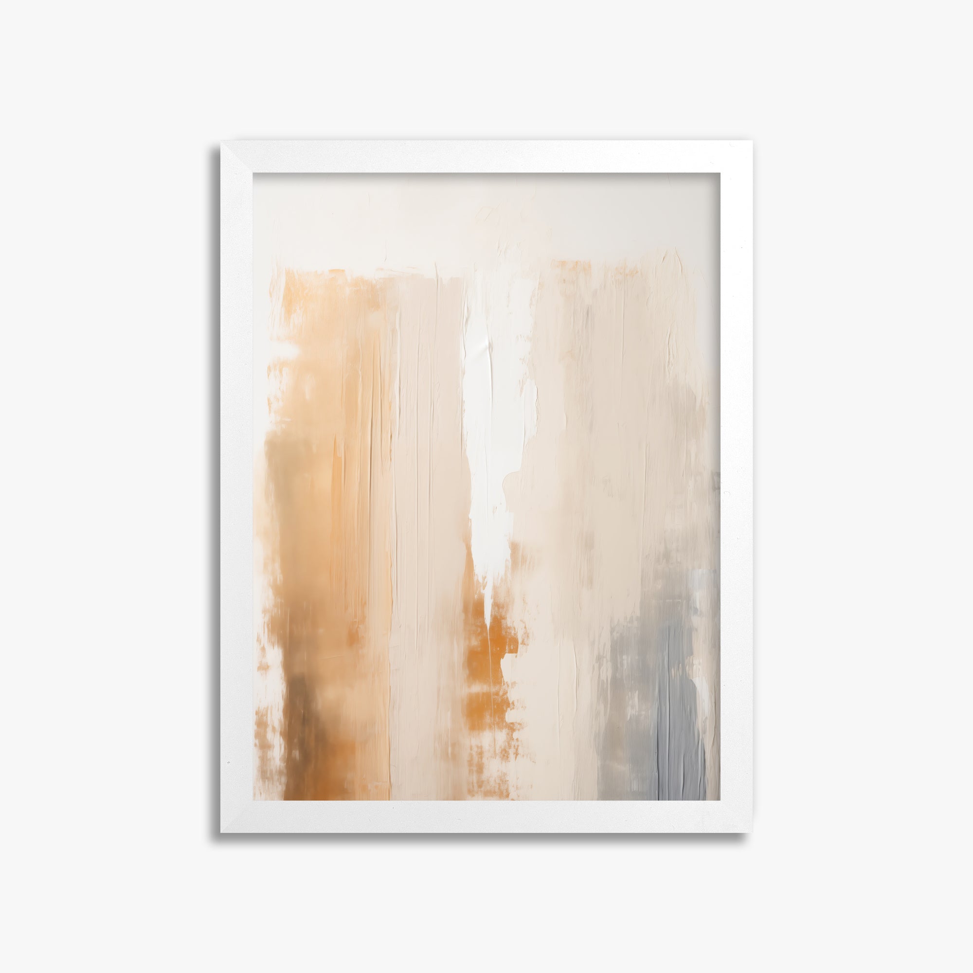 Warm Strata Texture, 30x40cm Framed Poster With White Frame