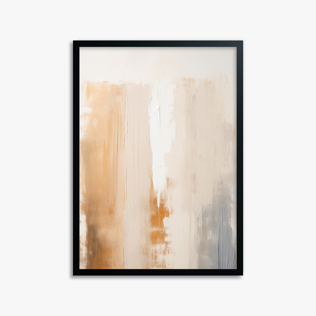 Warm Strata Texture, 50x70cm Framed Poster With Black Frame