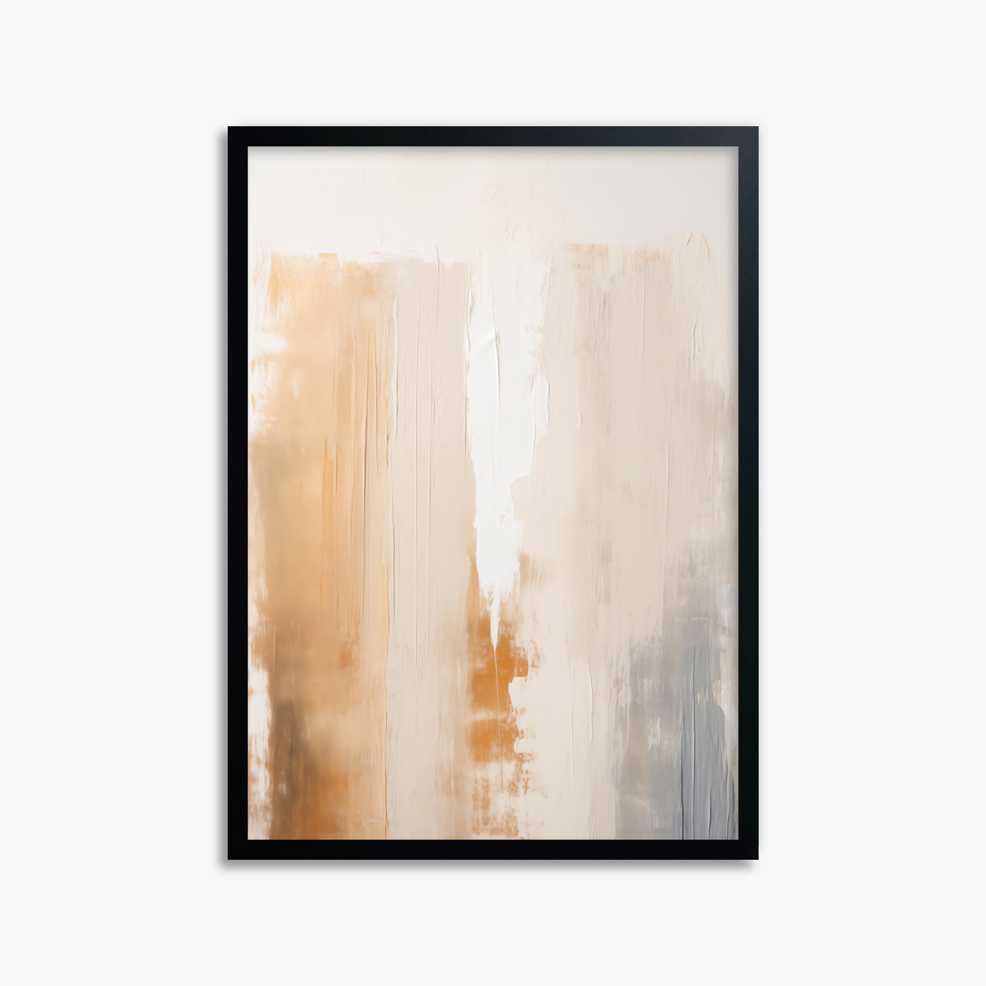 Warm Strata Texture, 50x70cm Framed Poster With Black Frame