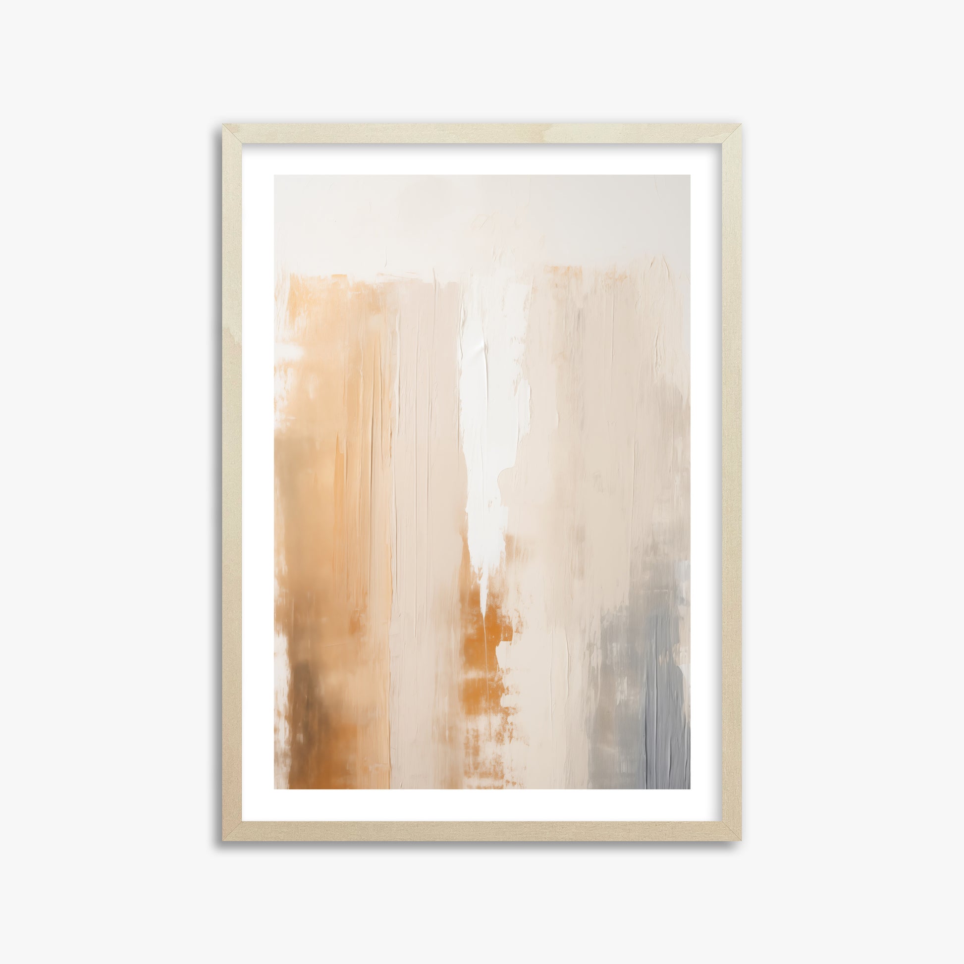 Warm Strata Texture, 50x70cm Framed Art Reproduction With Lime Wood Frame