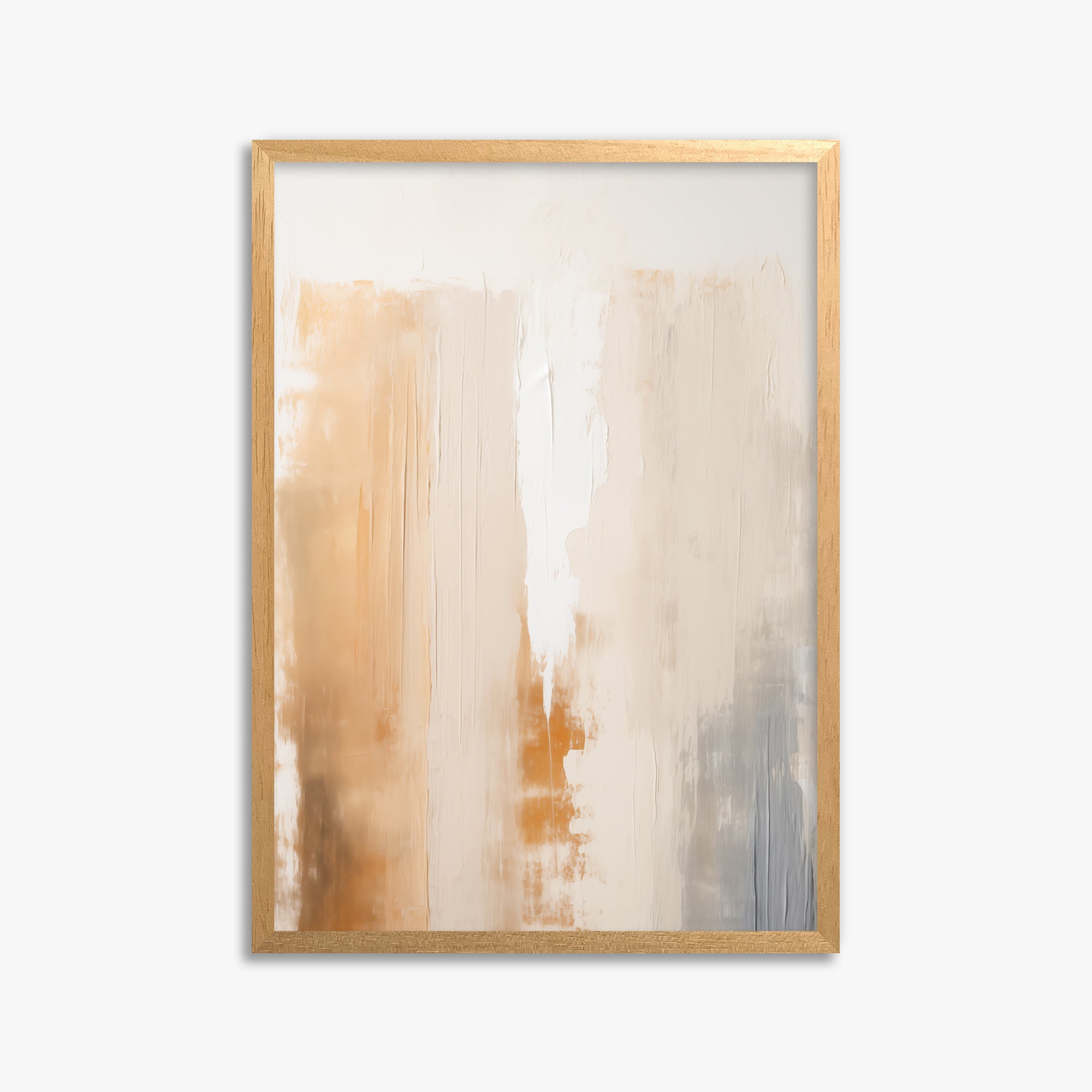 Warm Strata Texture, 50x70cm Framed Poster With Oak Frame