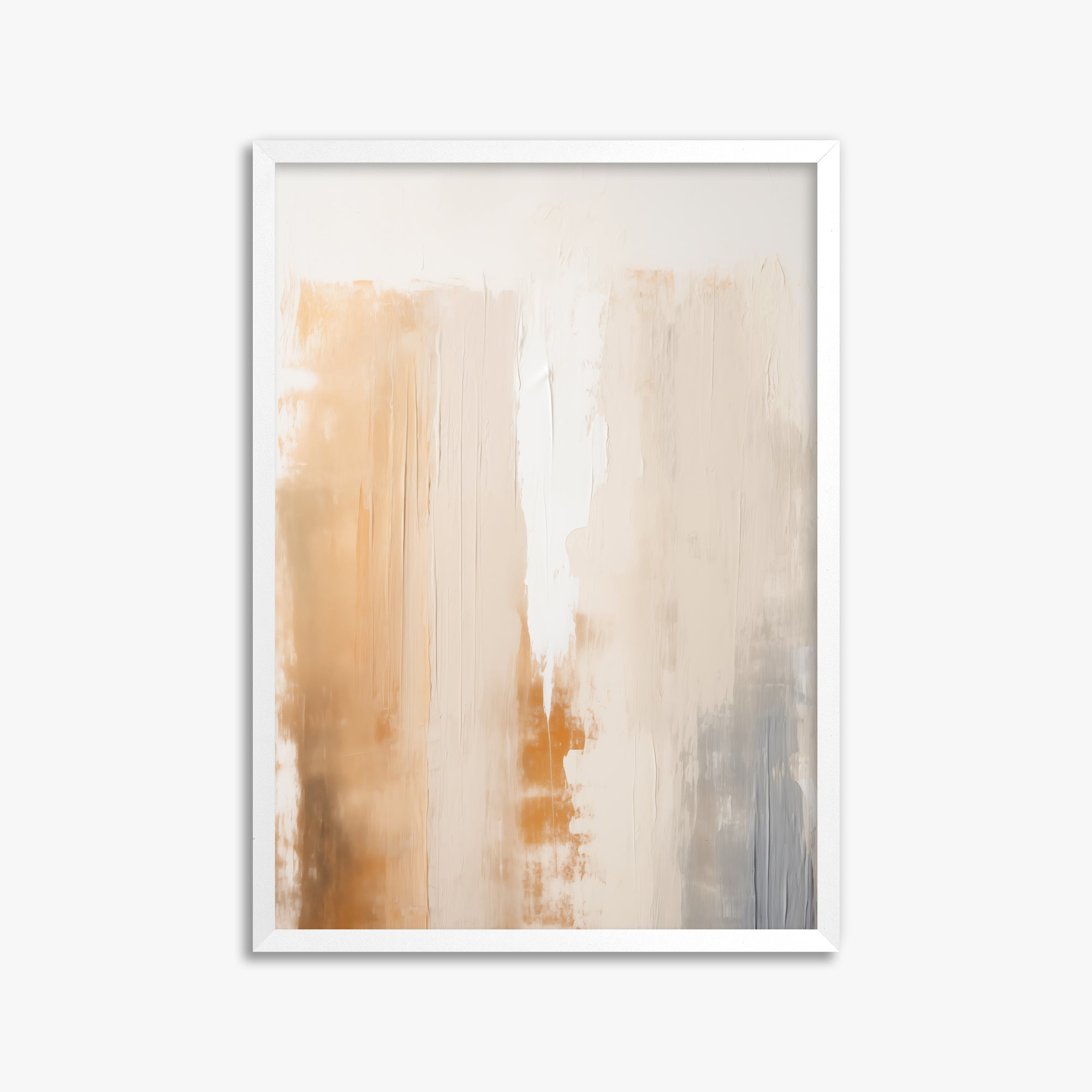 Warm Strata Texture, 50x70cm Framed Poster With White Frame