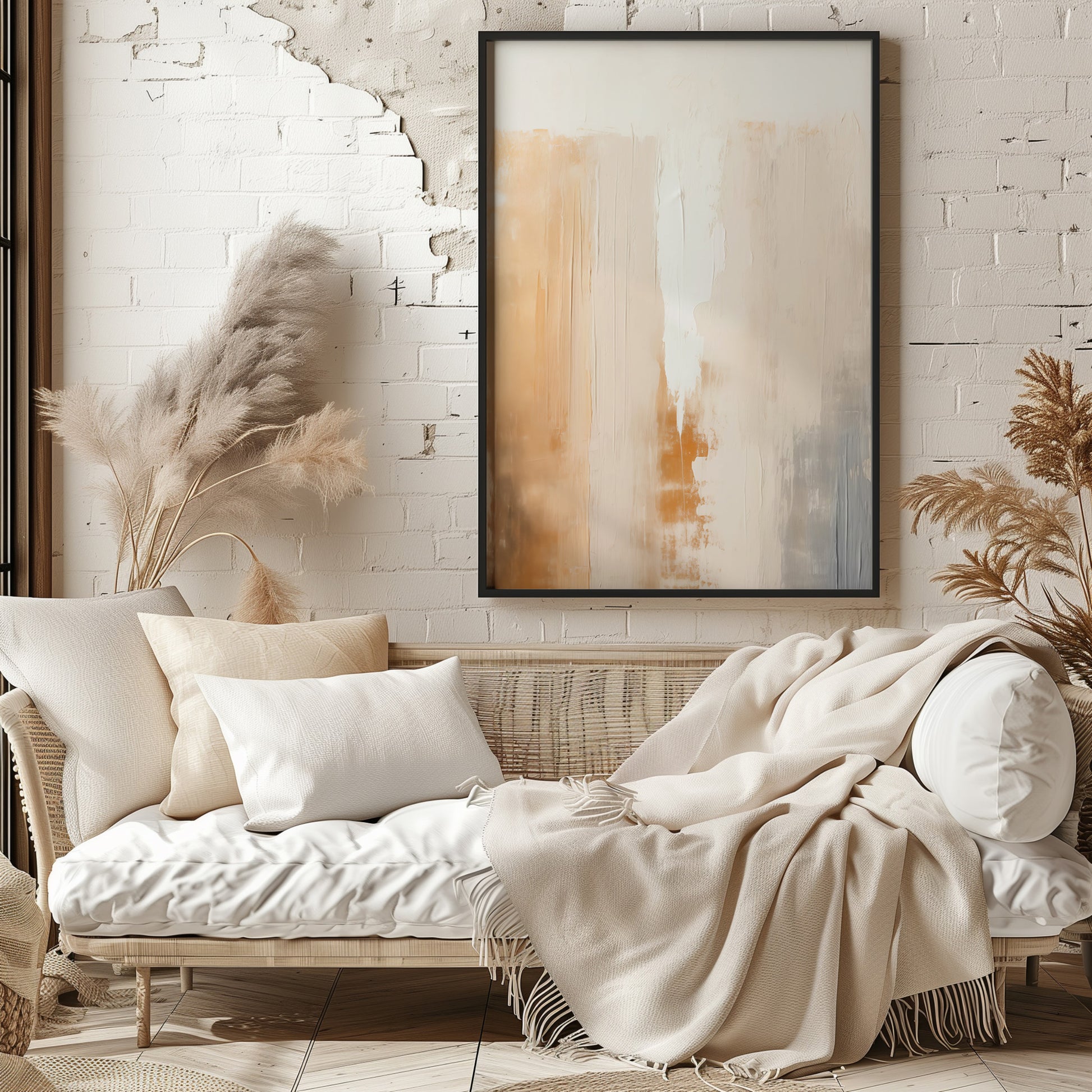 Design Concept No. 29 for Warm Strata Texture Modern Poster Art