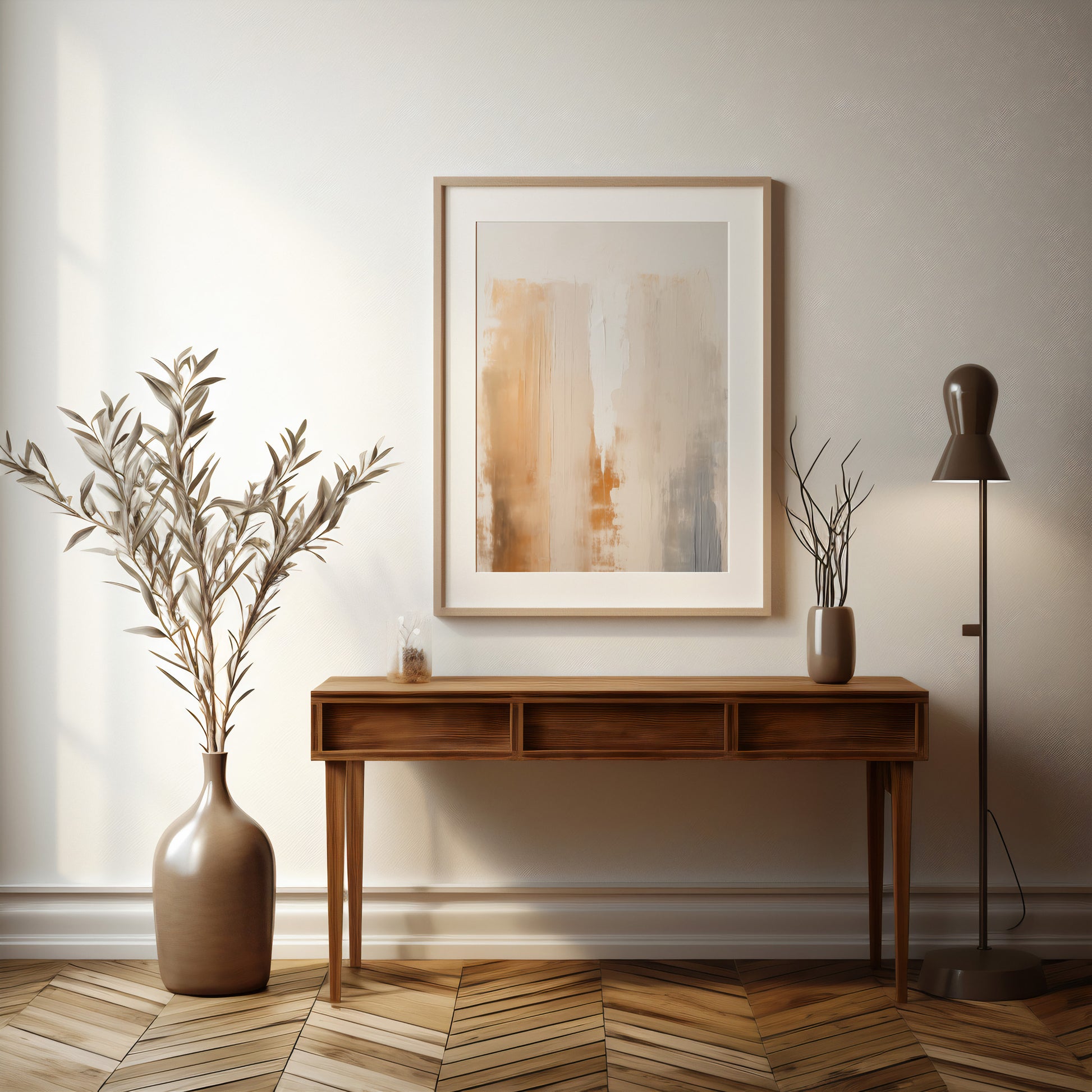 Design Concept No. 37 for Warm Strata Texture Modern Poster Art