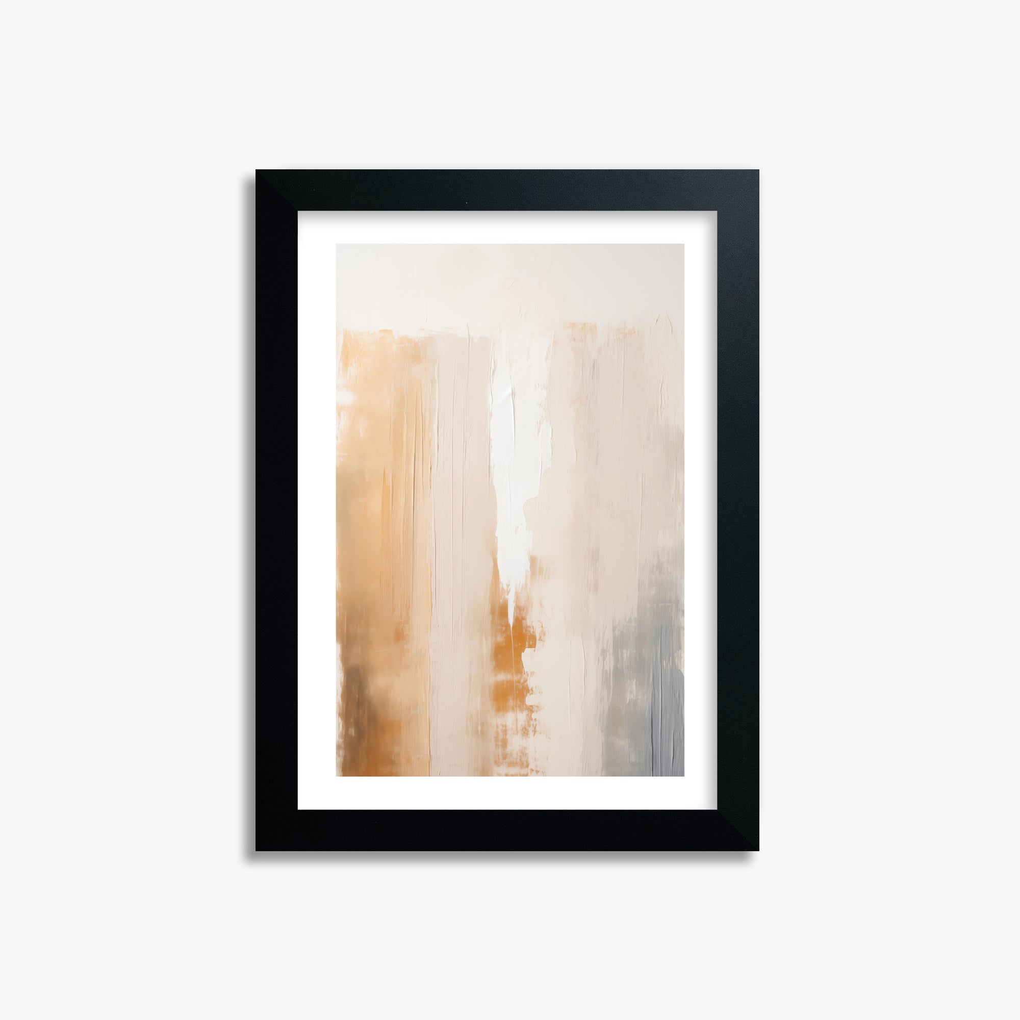Warm Strata Texture, 21x30cm Black Framed Art Reproduction