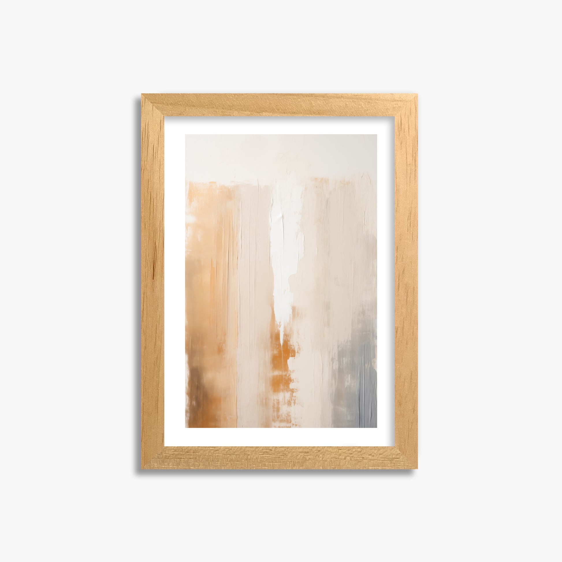 Warm Strata Texture, 21x30cm Oak Framed Art Reproduction