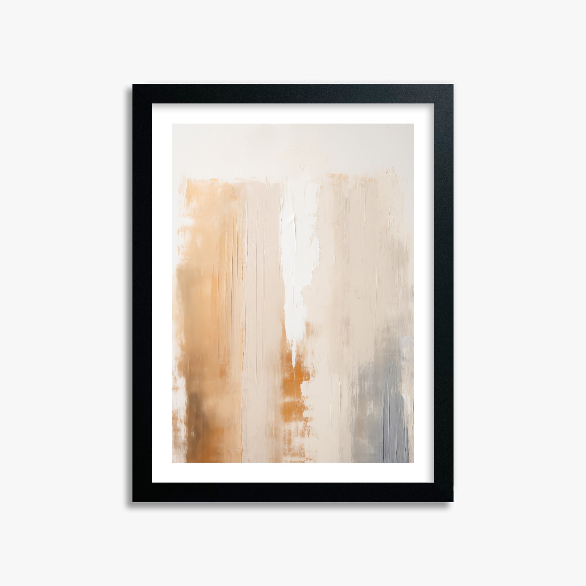 Warm Strata Texture, 30x40cm Black Framed Art Reproduction
