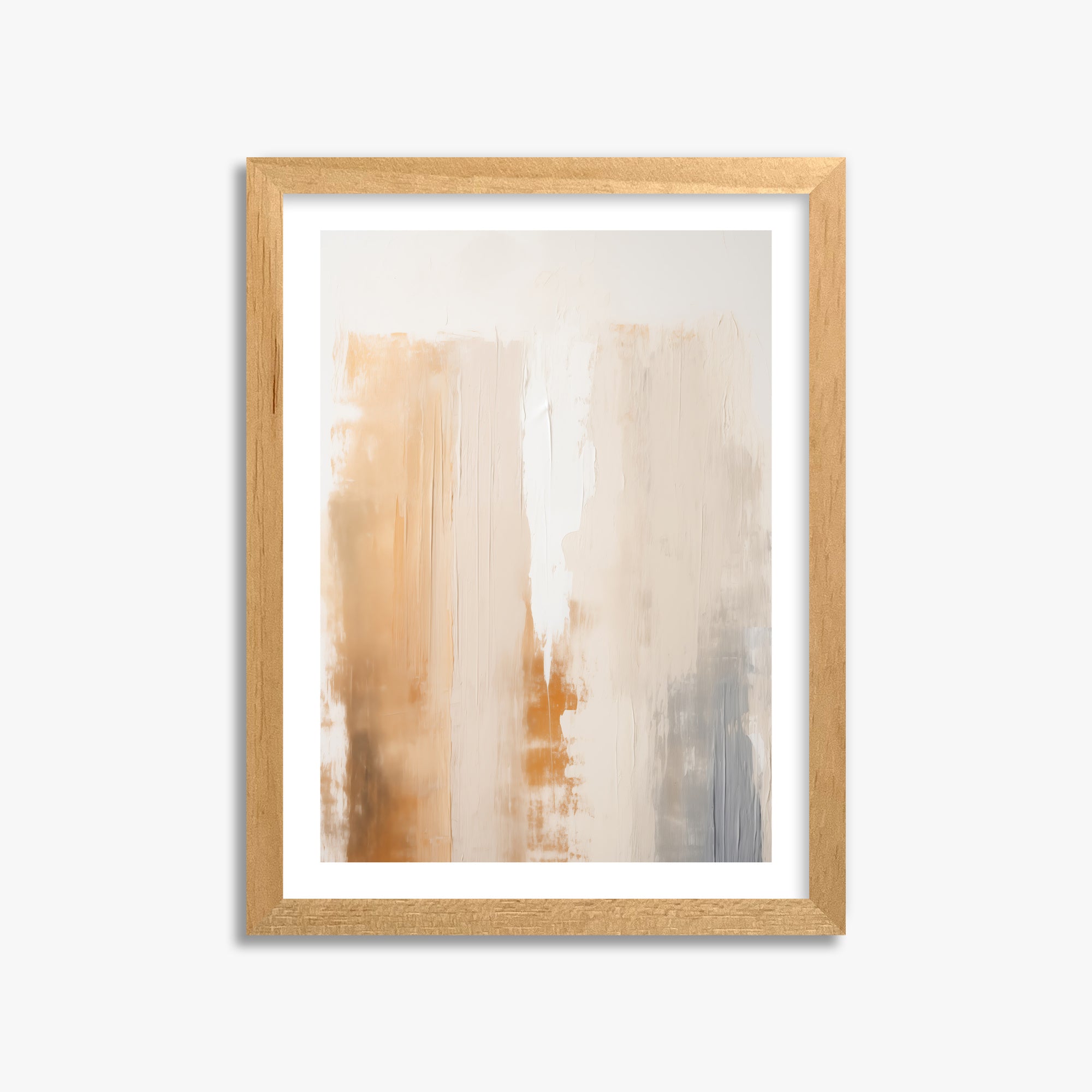Warm Strata Texture, 30x40cm Oak Framed Art Reproduction