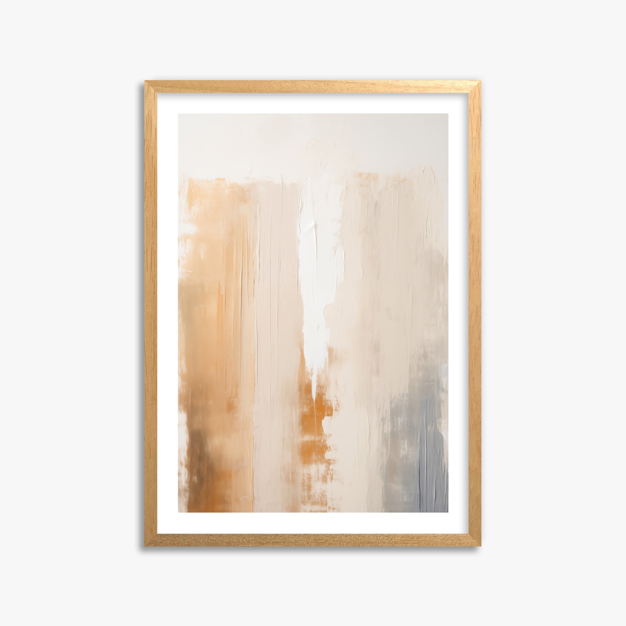 Warm Strata Texture, 50x70cm Oak Framed Art Reproduction