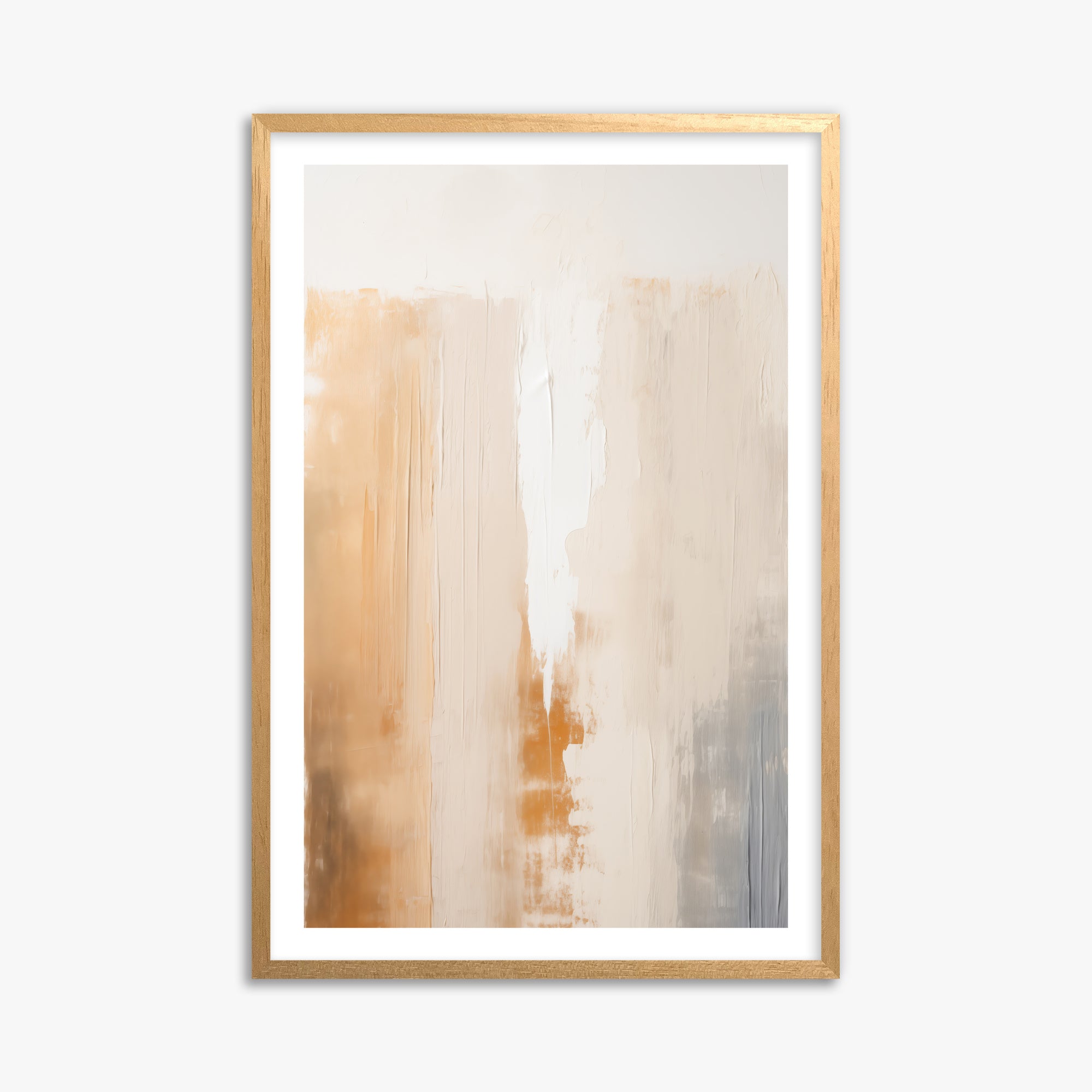 Warm Strata Texture, 61x91cm Oak Framed Art Reproduction