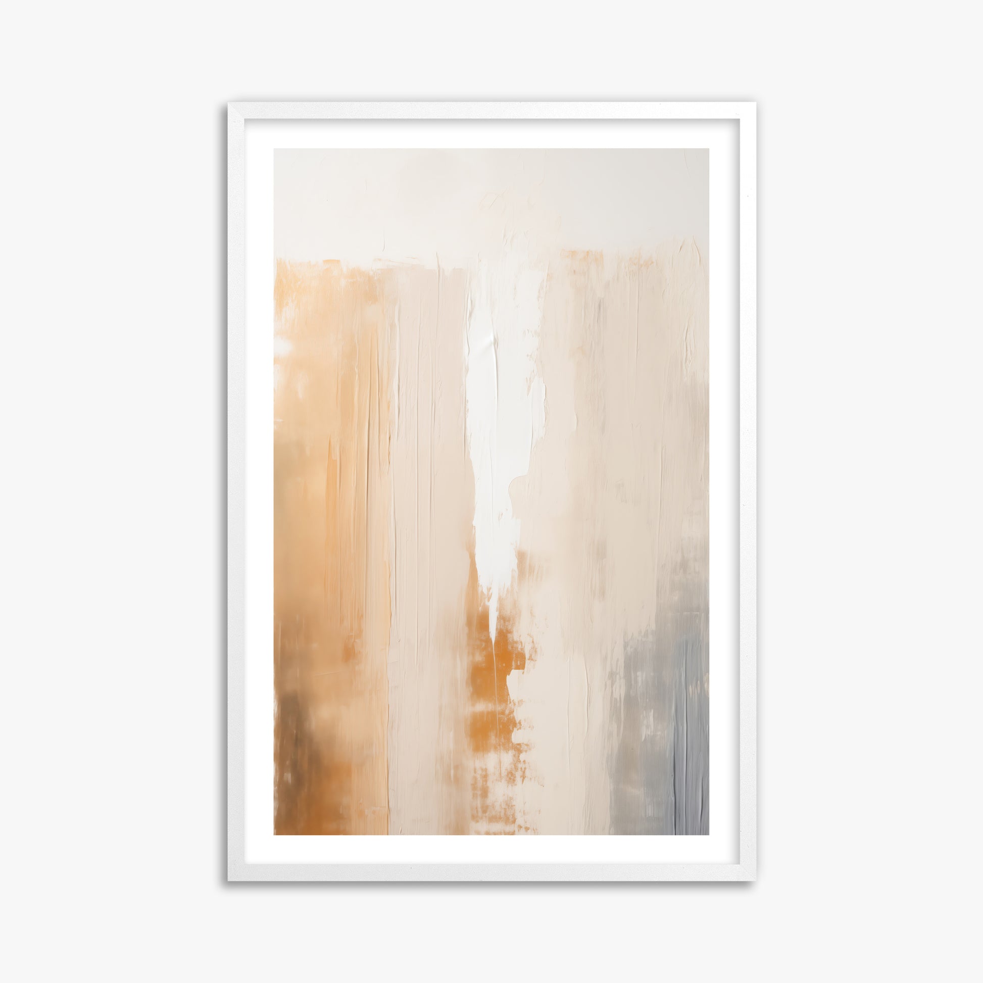 Warm Strata Texture, 61x91cm Whitek Framed Art Reproduction