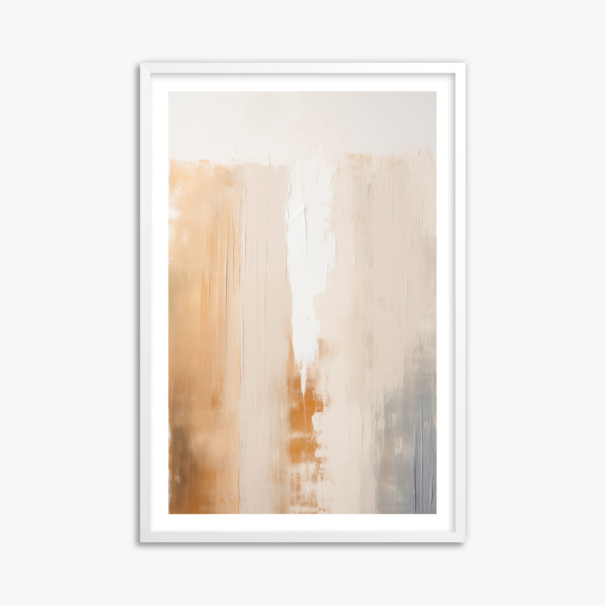 Warm Strata Texture, 61x91cm Whitek Framed Art Reproduction
