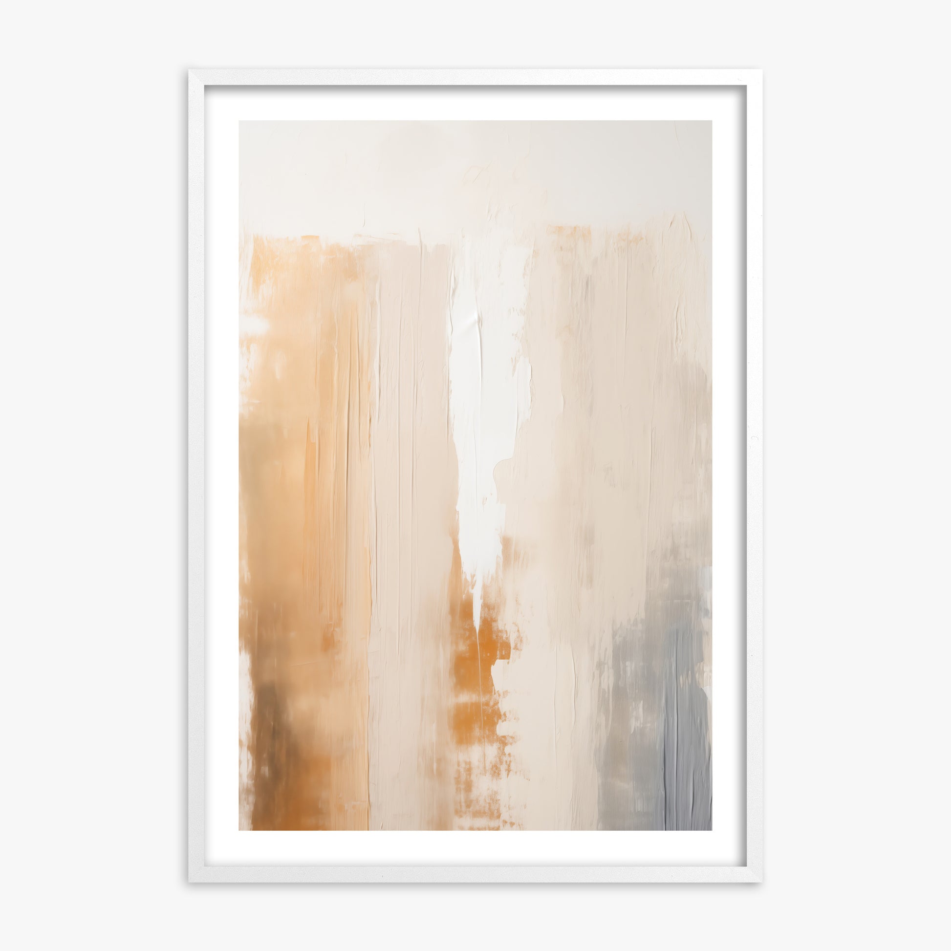 Warm Strata Texture, 70x100cm Whitek Framed Art Reproduction