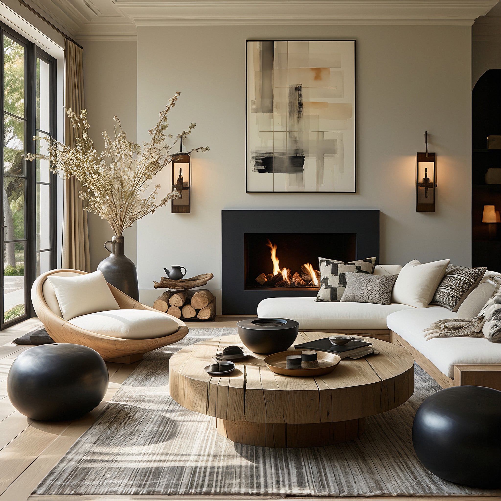 Design Concept No. 39 for Golden Grid Modern Poster Art