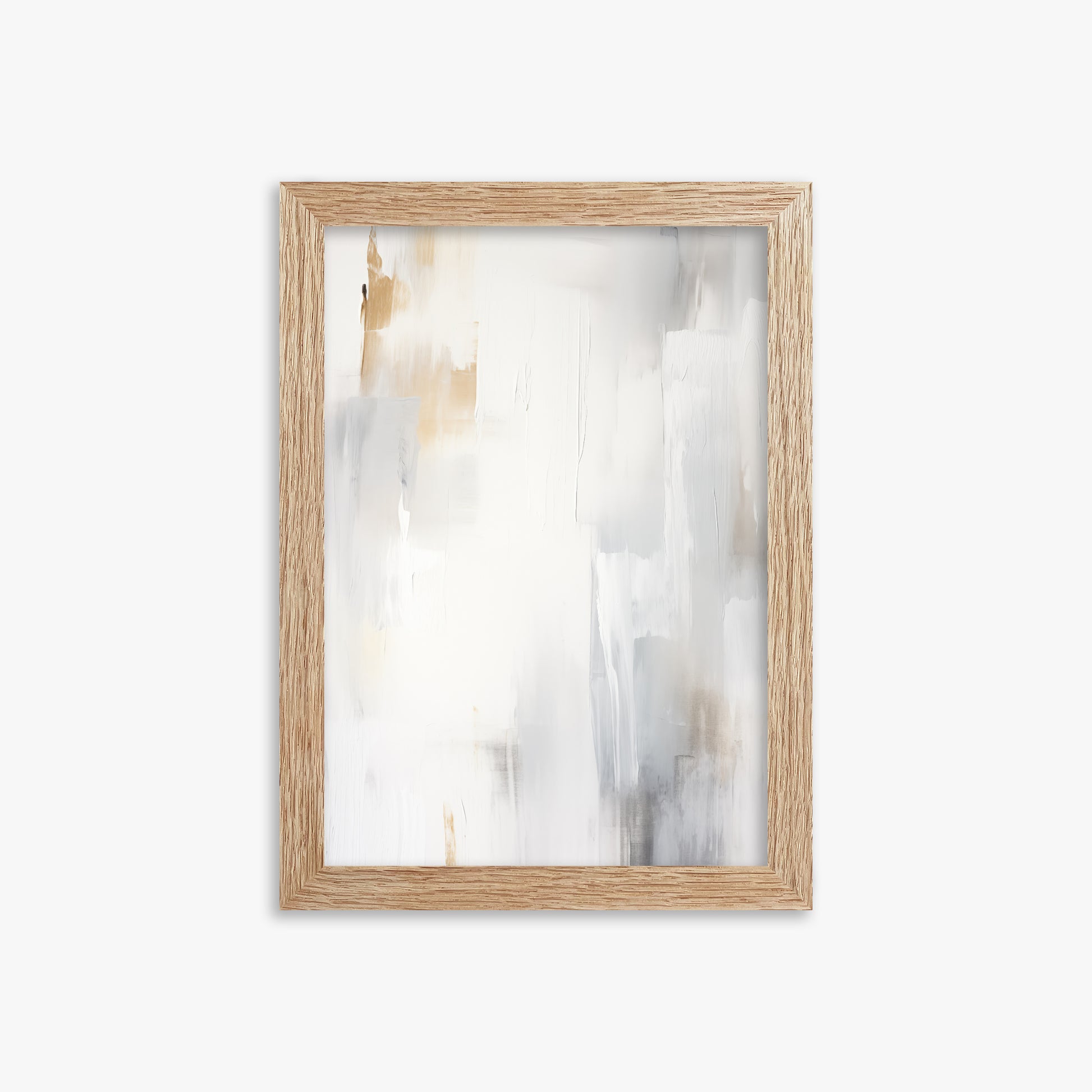 Opaline Mist, 21x30cm Framed Poster With Raw Oak Frame