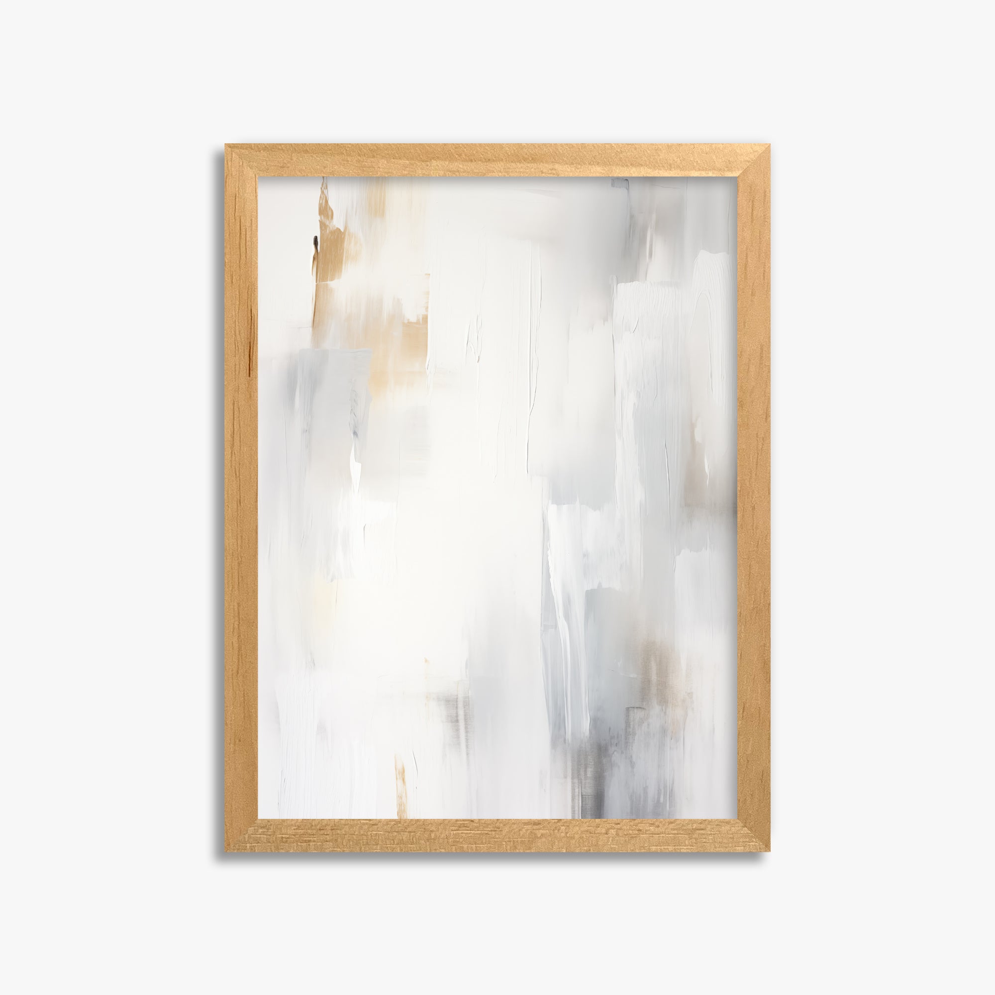 Opaline Mist, 30x40cm Framed Poster With Oak Frame