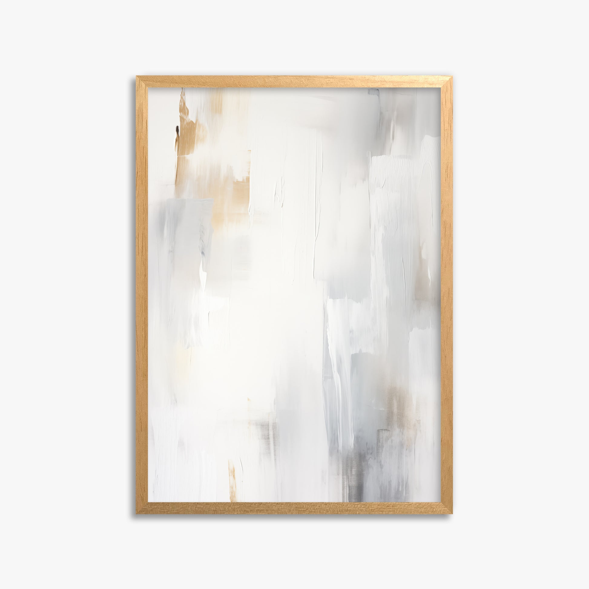 Opaline Mist, 50x70cm Framed Poster With Oak Frame
