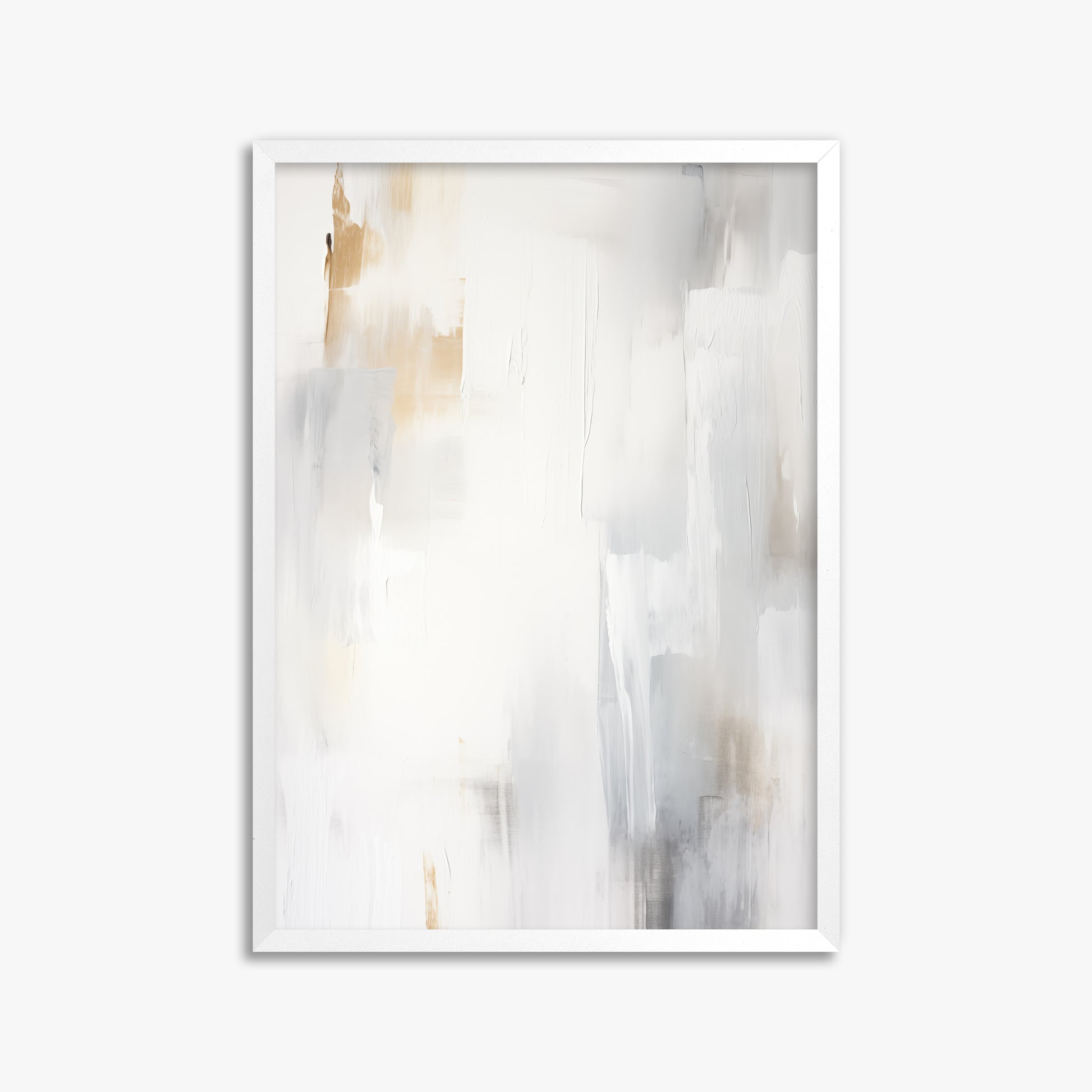 Opaline Mist, 50x70cm Framed Poster With White Frame