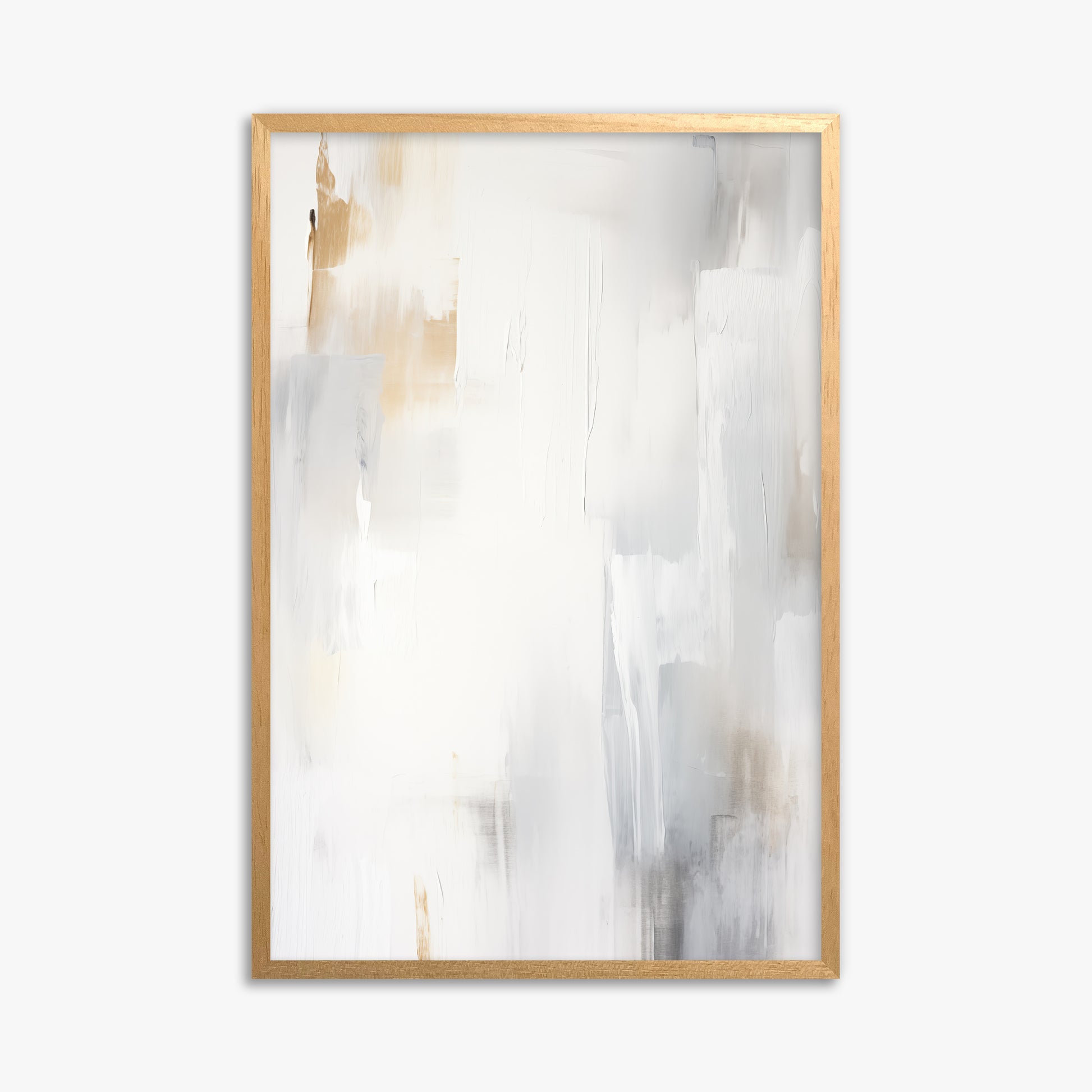 Opaline Mist, 61x91cm Framed Poster With Oak Frame